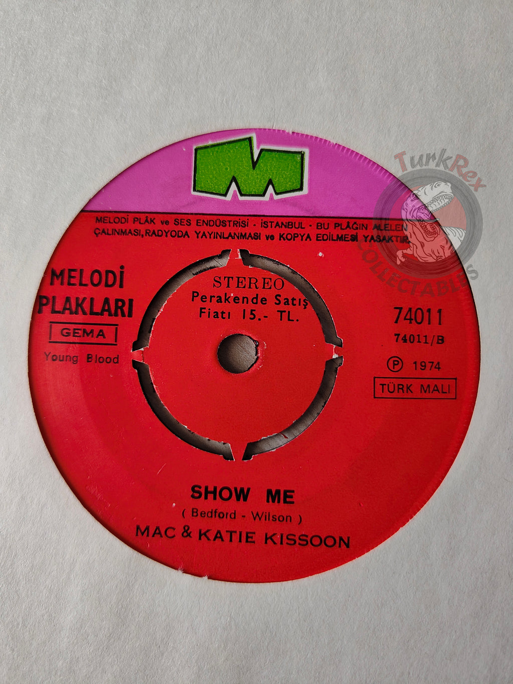 Mac And Katie Kissoon – Big Hello 7" Turkish Pressing Vinyl Turkey Edition