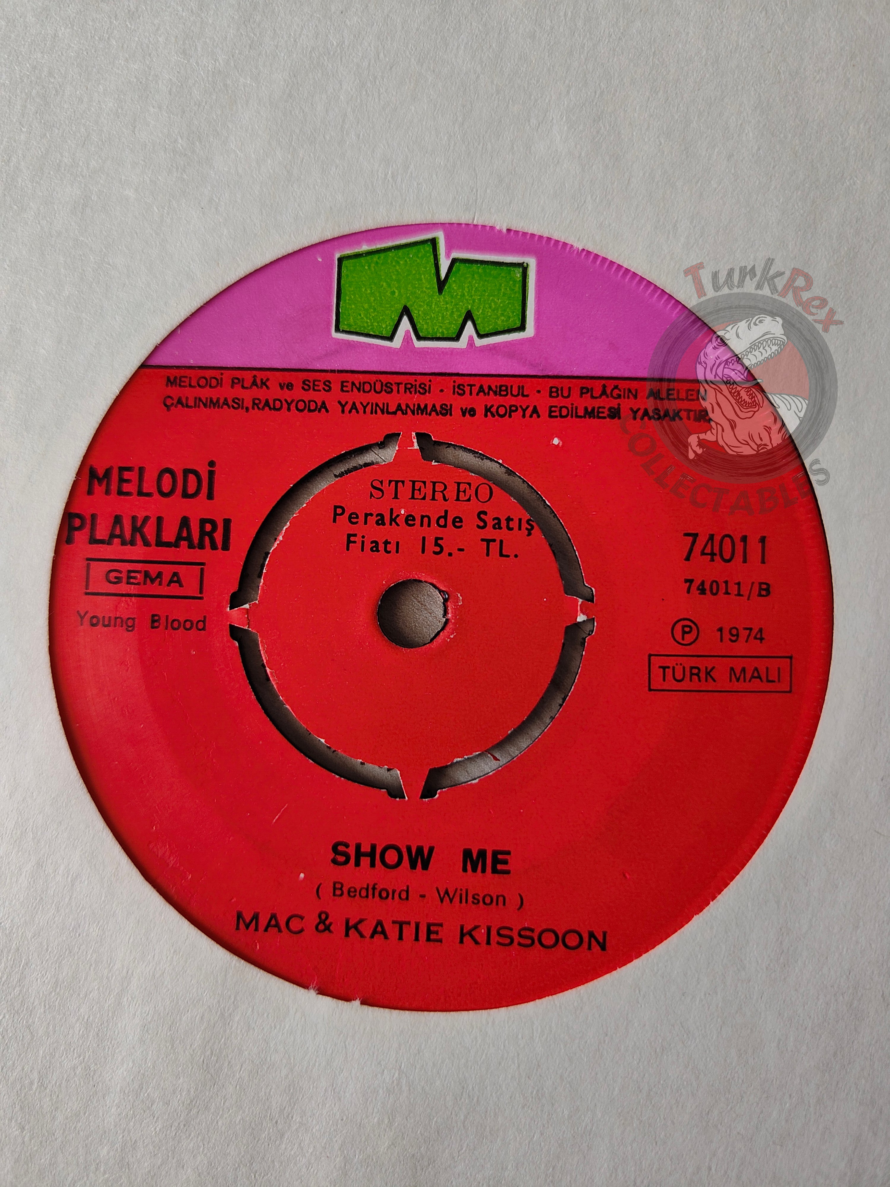Mac And Katie Kissoon – Big Hello 7" Turkish Pressing Vinyl Turkey Edition