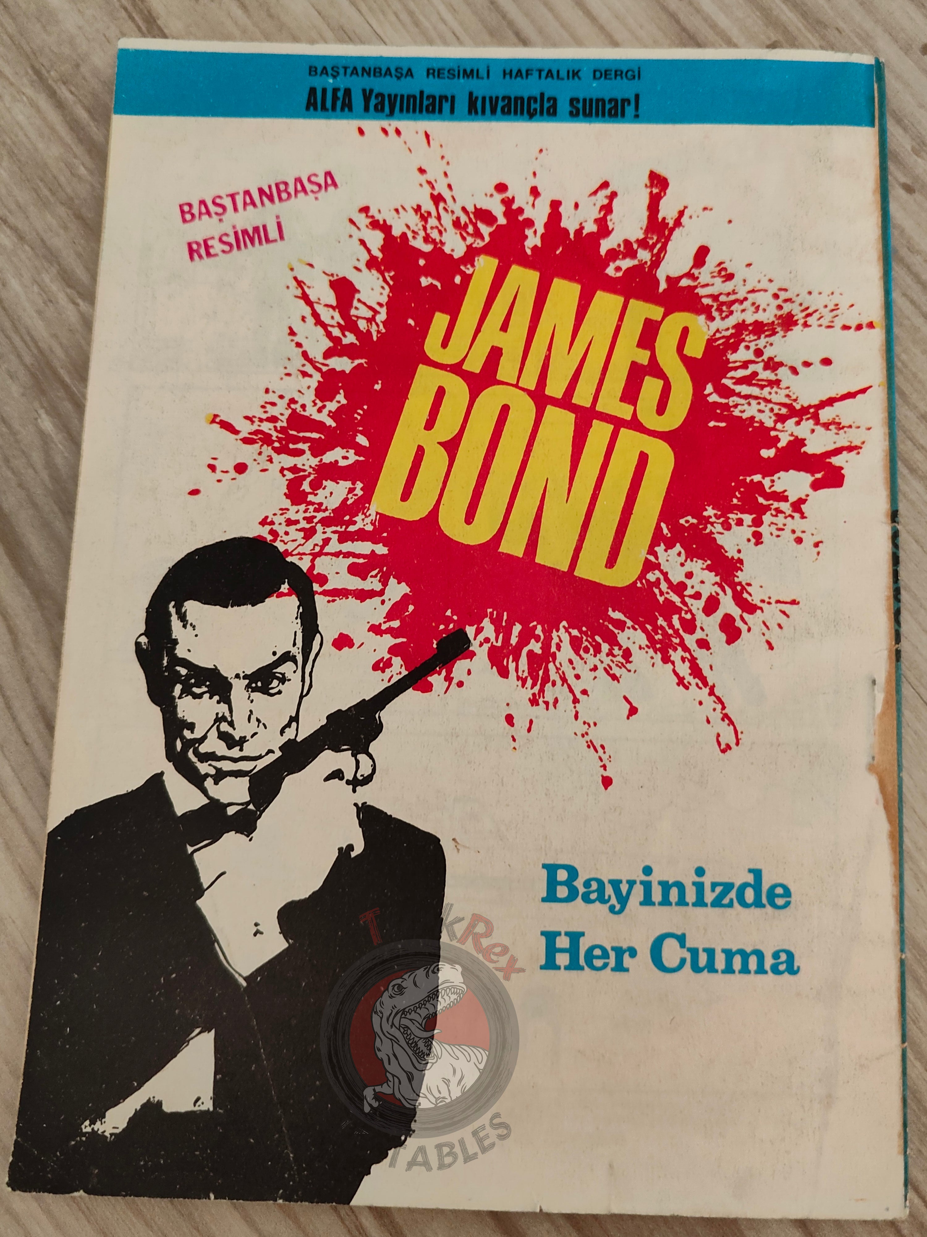 Tintin –  The Black Island 1980s Turkish Edition Comic Turkey