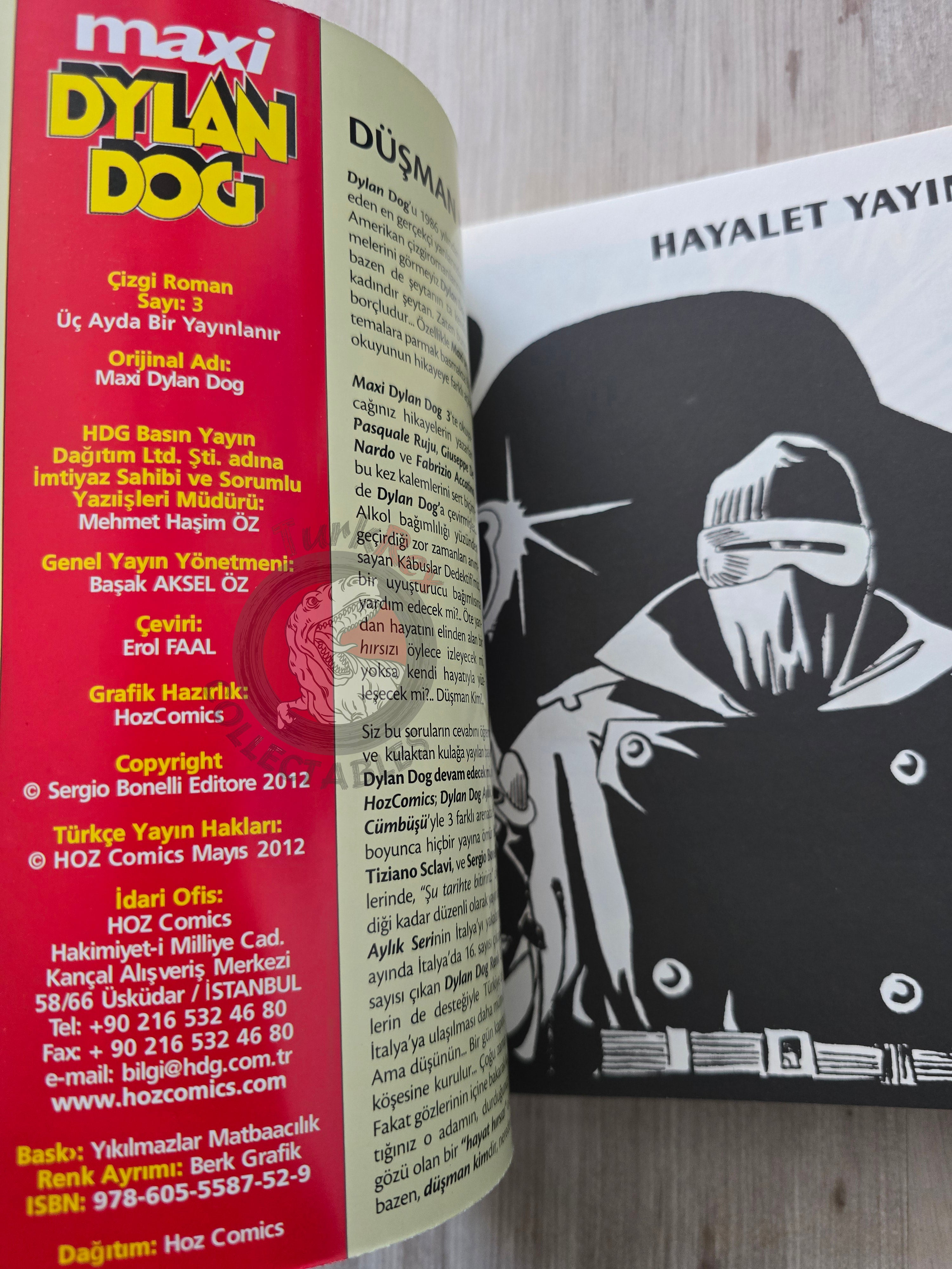 Dylan Dog Maxi #3 2012 Turkish Comic Turkey La radio fantasma