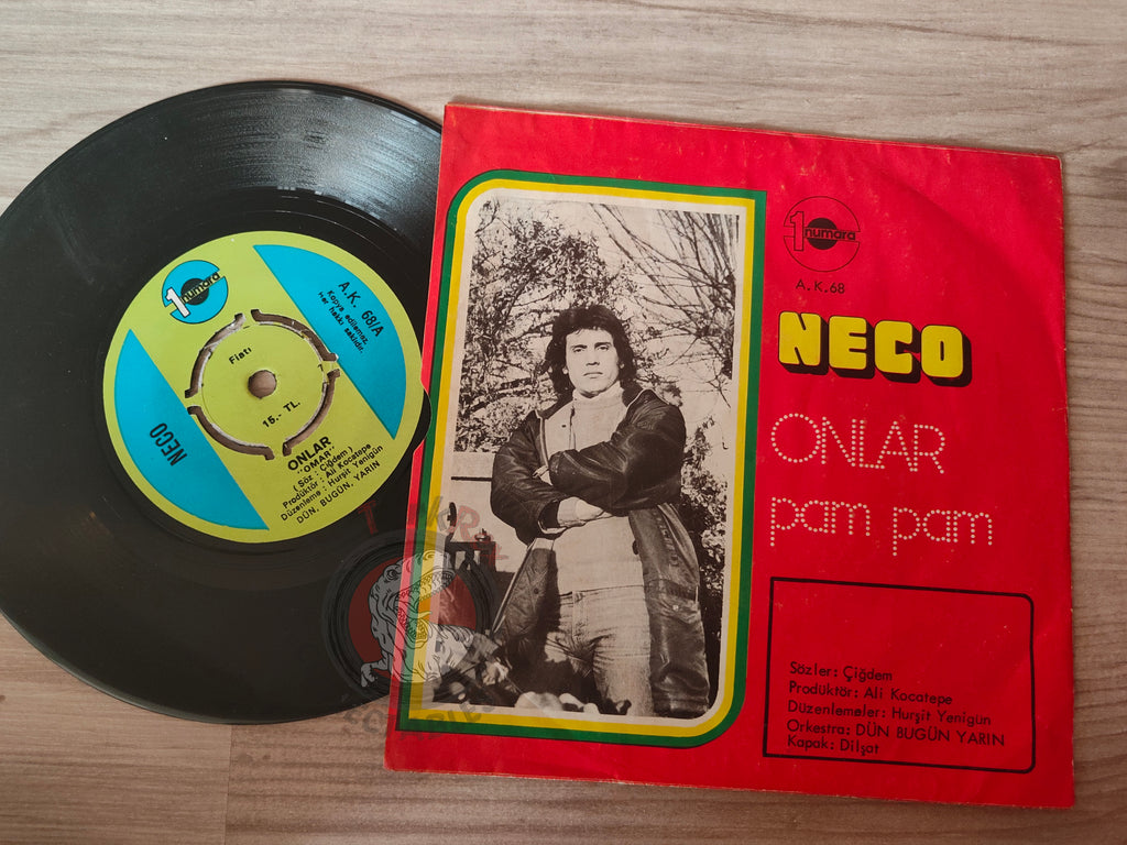 Neco – Onlar / Pam Pam 7" Turkish Pressing Vinyl Turkey Edition