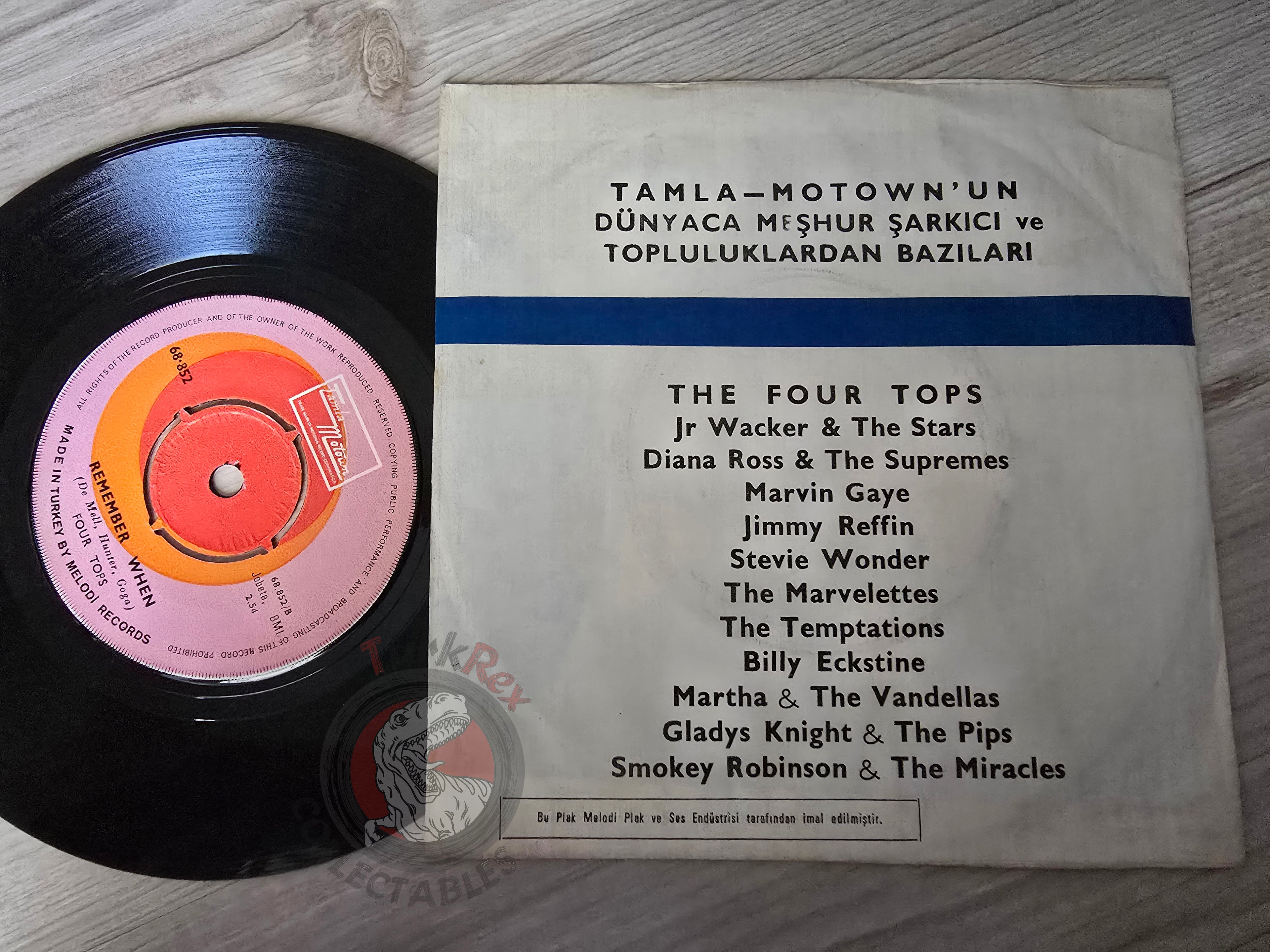 Four Tops – I'm In A Different World 7" Turkish Pressing Vinyl Turkey Edition