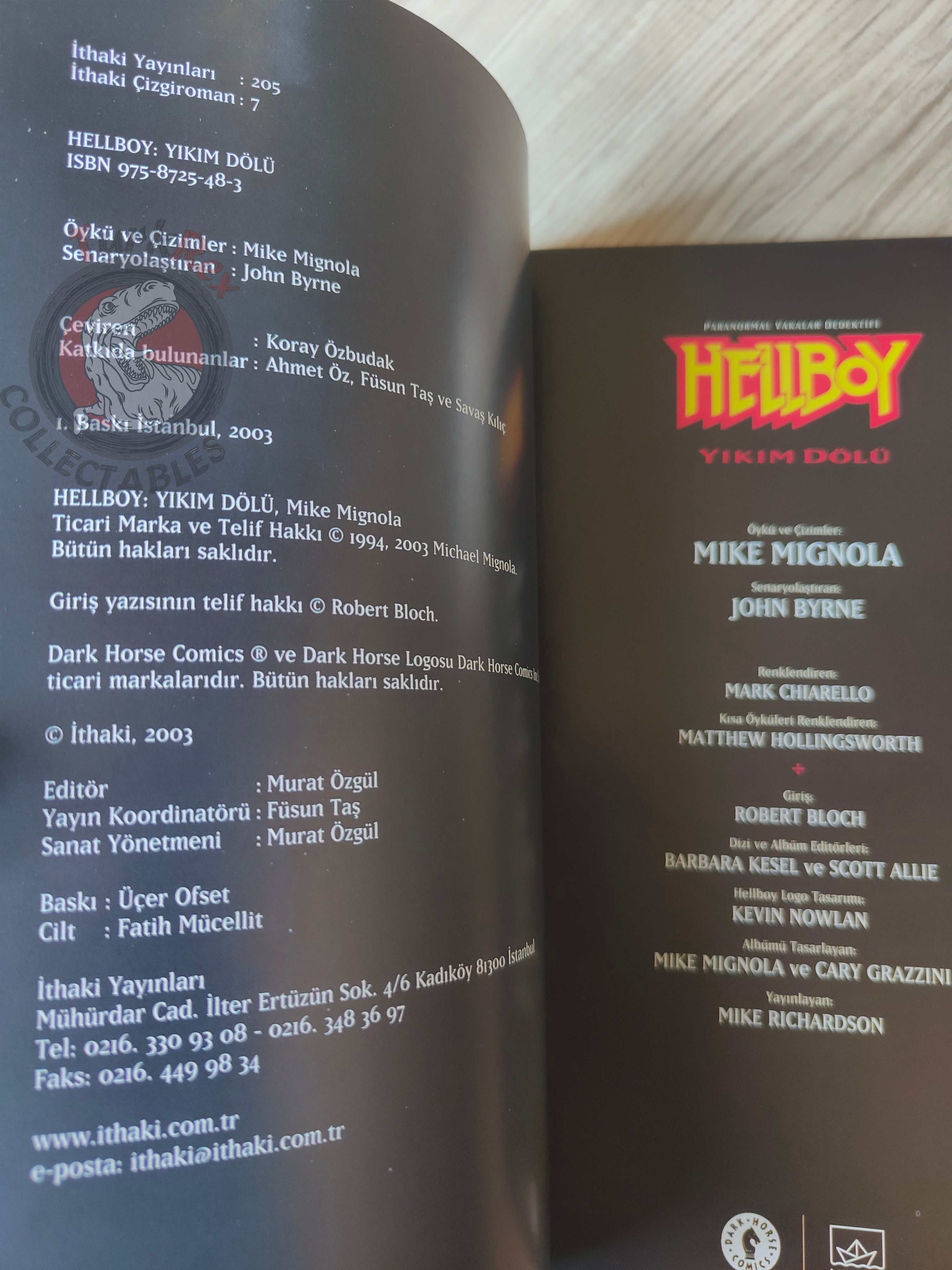 Hellboy – Seed of Destruction 2003 Turkish Comic Turkey 1st