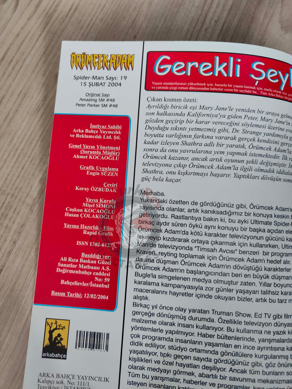 Spider-Man #19 2004 Turkish Comic Turkey The Amazing #48 Peter Parker #48