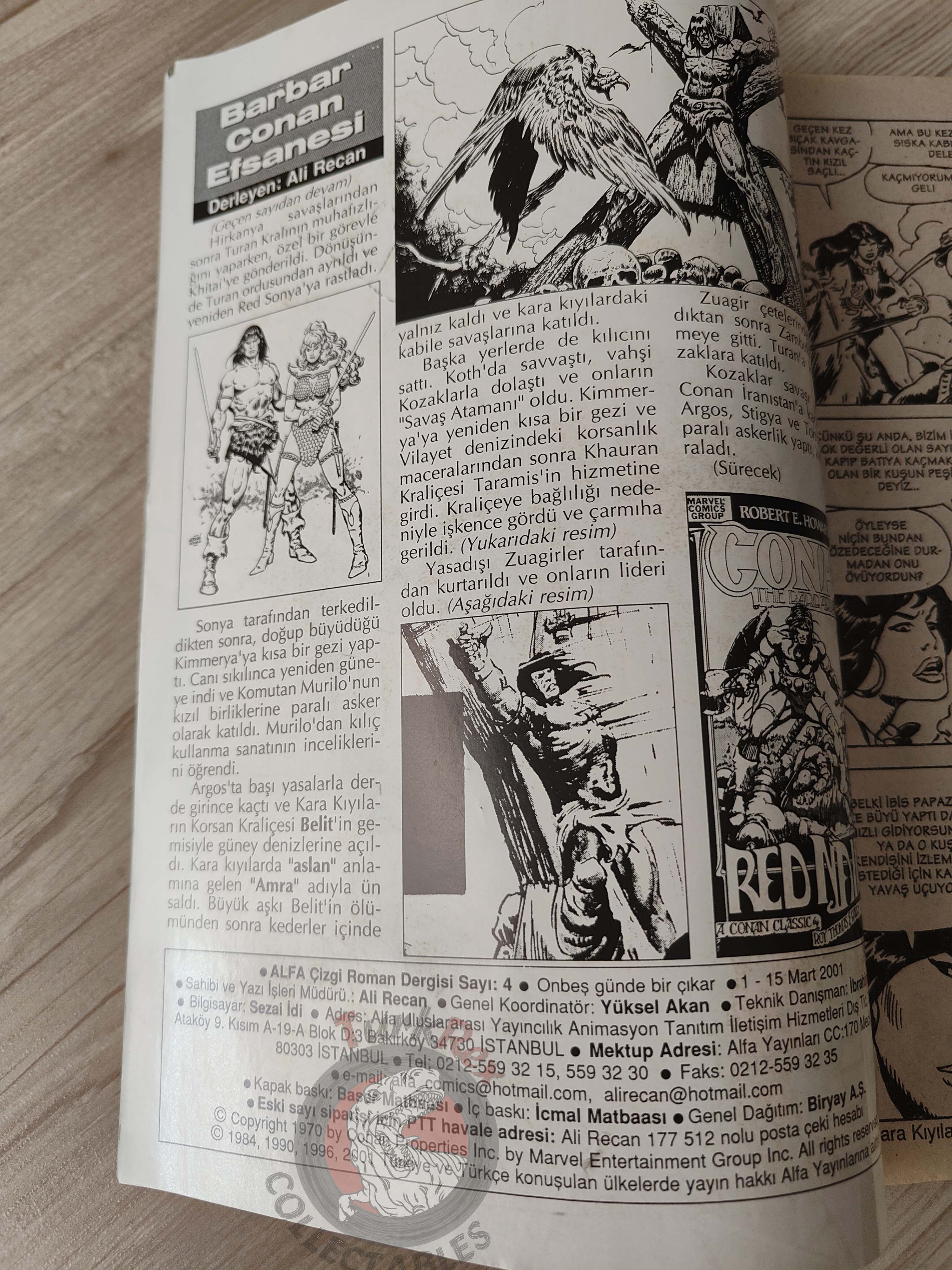 Conan The Barbarian #4 2001 Turkish Comic Turkey #69 #70 #71