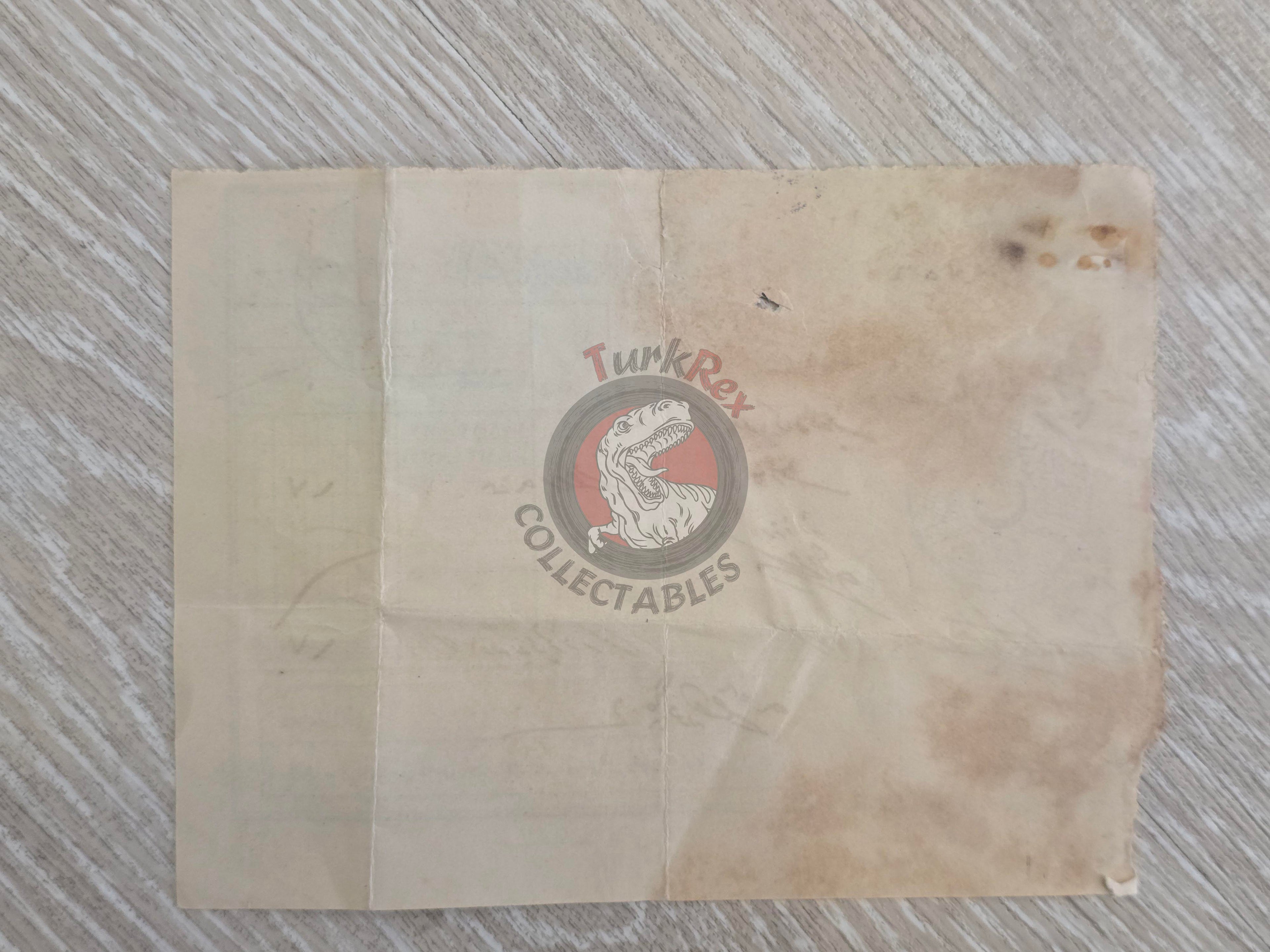 Ottoman 1928 Tax Receipt for Property Tax Payment İstanbul Turkish Turkey