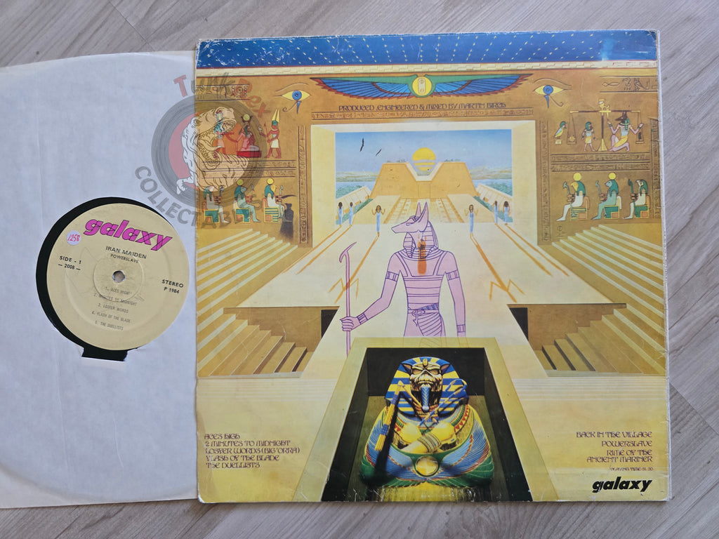 Iron Maiden - Powerslave Turkish Pressing Vinyl Turkey Edition Missprint