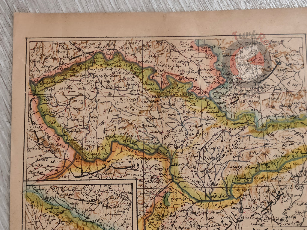 Czechoslovakia 1928 Ottoman Atlas Map Empire Czech Republic Slovakia