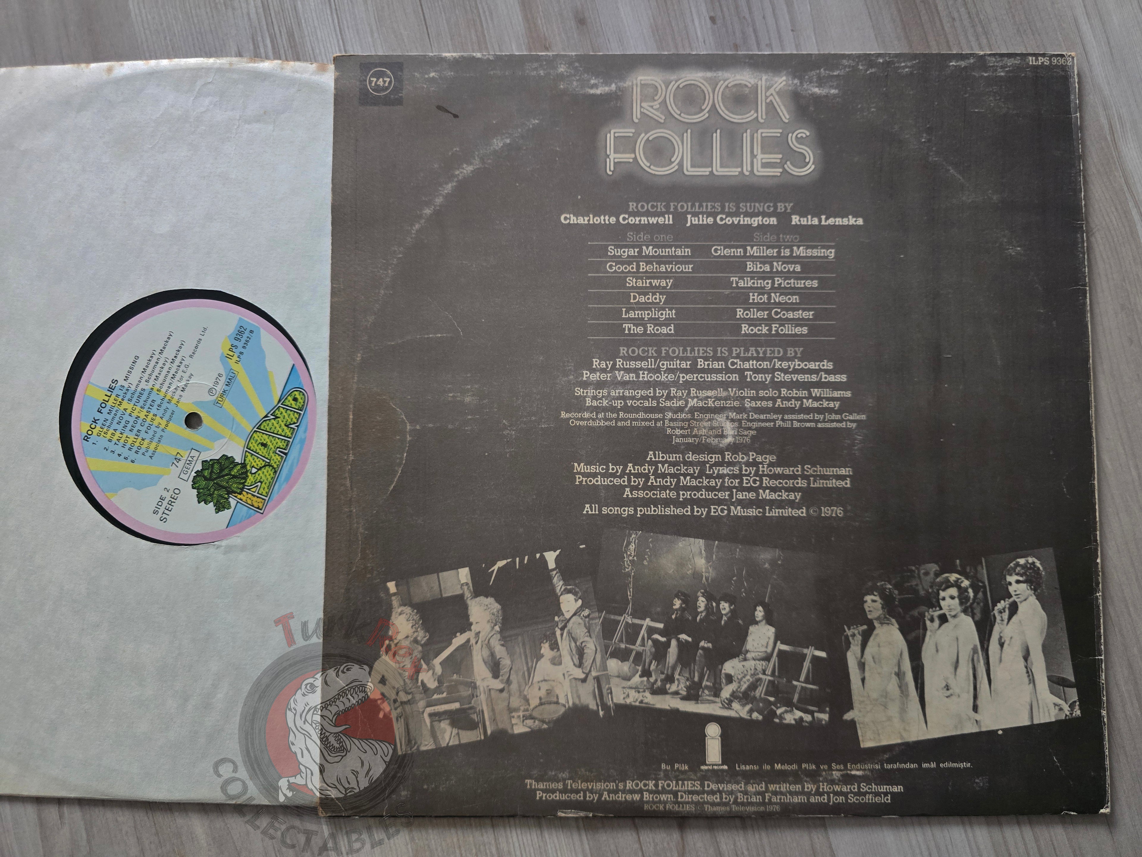 Rock Follies – Charlotte Cornwell, Julie Covington, Rula Lenska Turkish Pressing Vinyl Turkey Edition