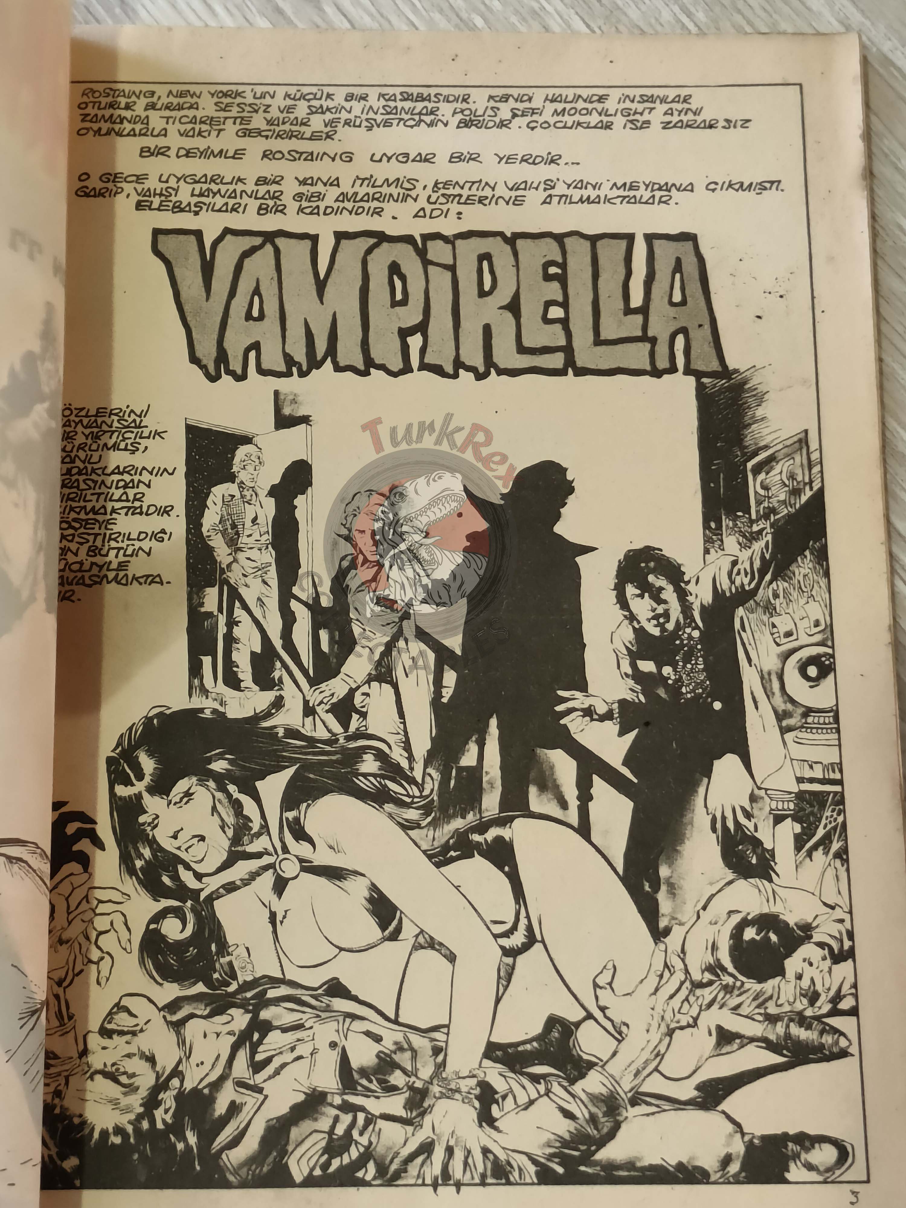 Vampirella #22 1977 Turkish Comic Turkey Warren Publishing cover #57 #54 Space 1999