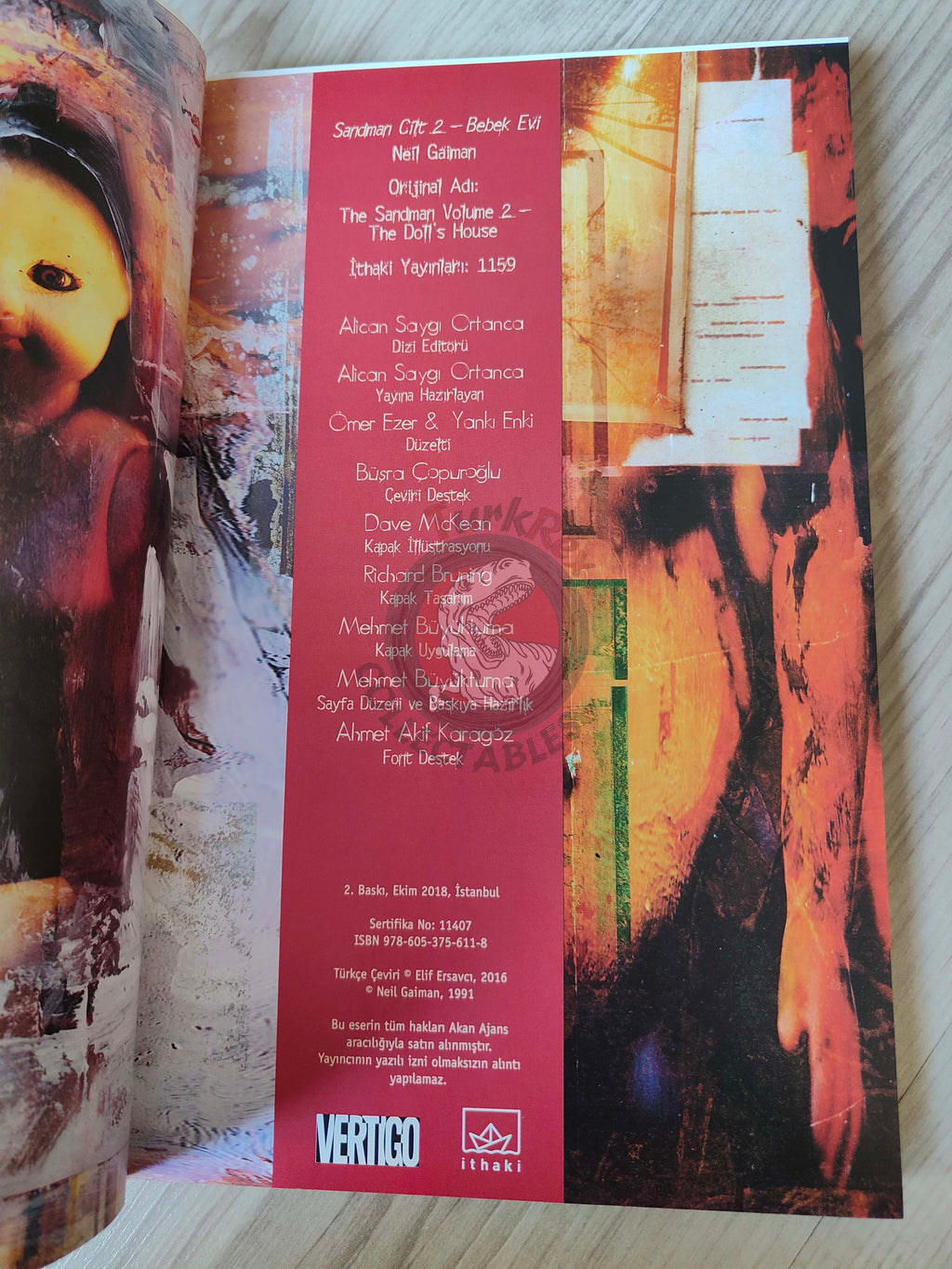 The Sandman Vol #2: The Doll's House Turkish Comic Turkey