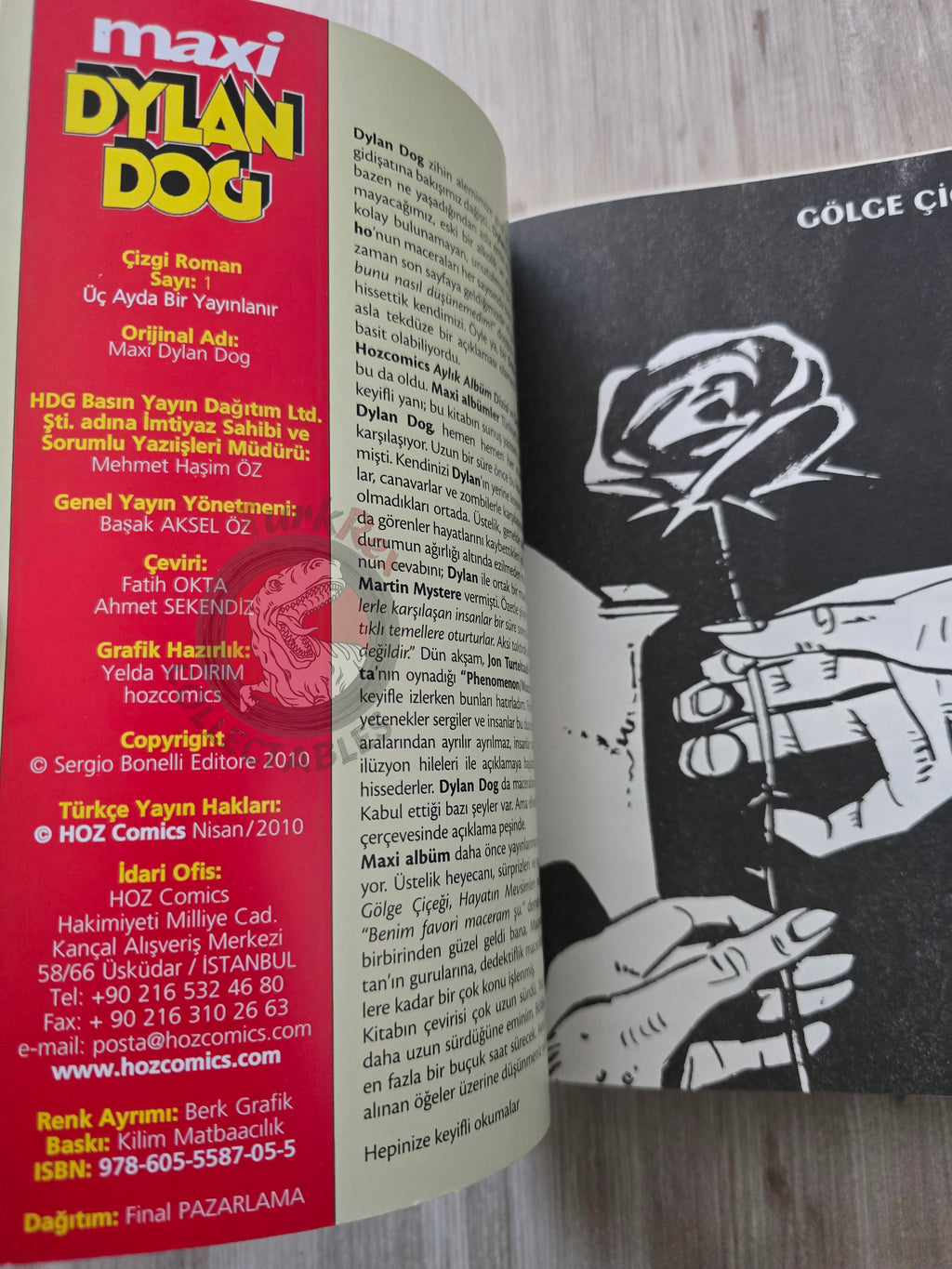 Dylan Dog Maxi #1 2010 Turkish Comic Turkey Il fiore d’ombra