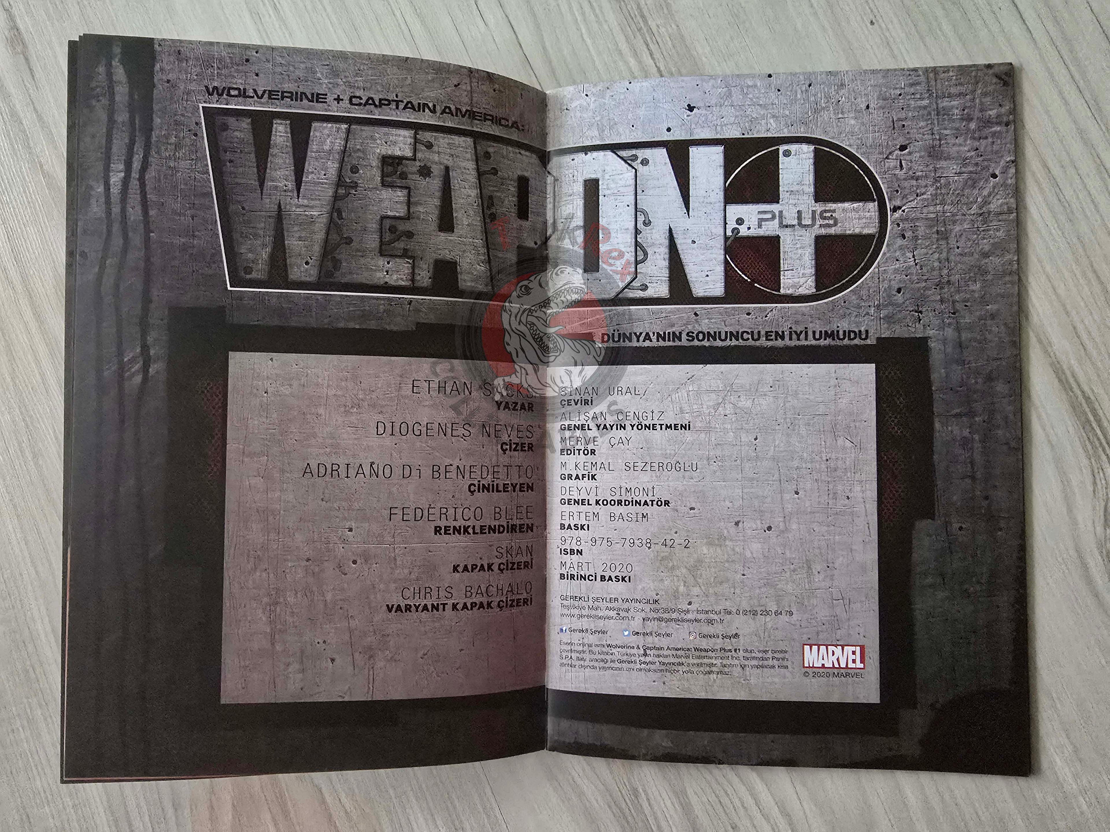 Wolverine + Captain America: Weapon Plus Turkish Comic Turkey X-Men
