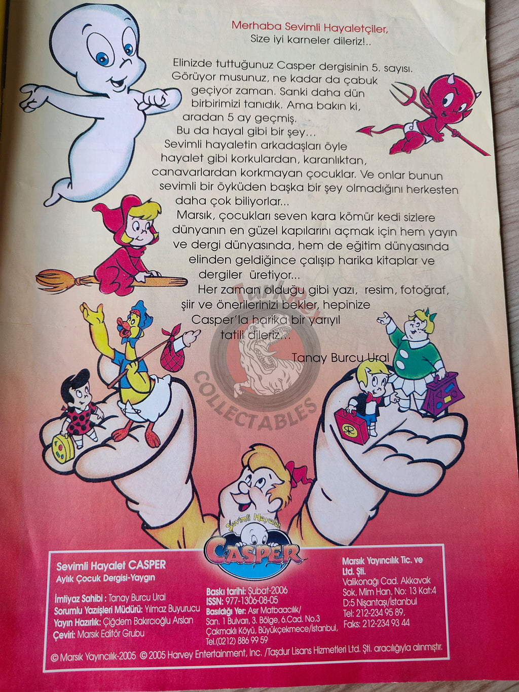 Casper the Friendly Ghost Magazine – Issue #5 2006 Turkish Comic Turkey