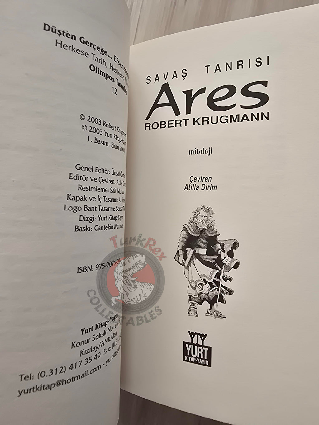 Ares – Robert Krugmann 2003 Turkish Book Turkey Illustrated by Turkish Artist