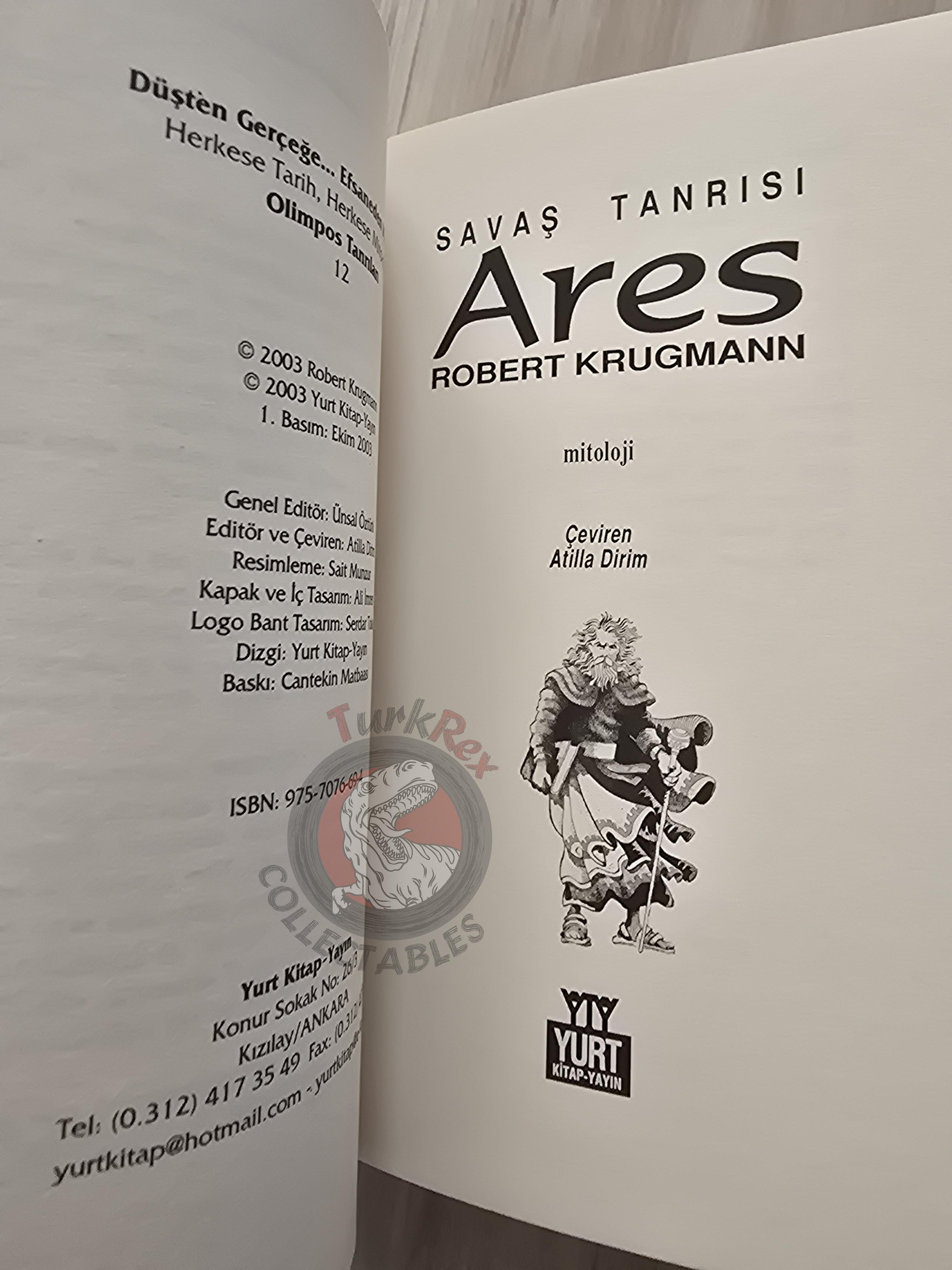 Ares – Robert Krugmann 2003 Turkish Book Turkey Illustrated by Turkish Artist