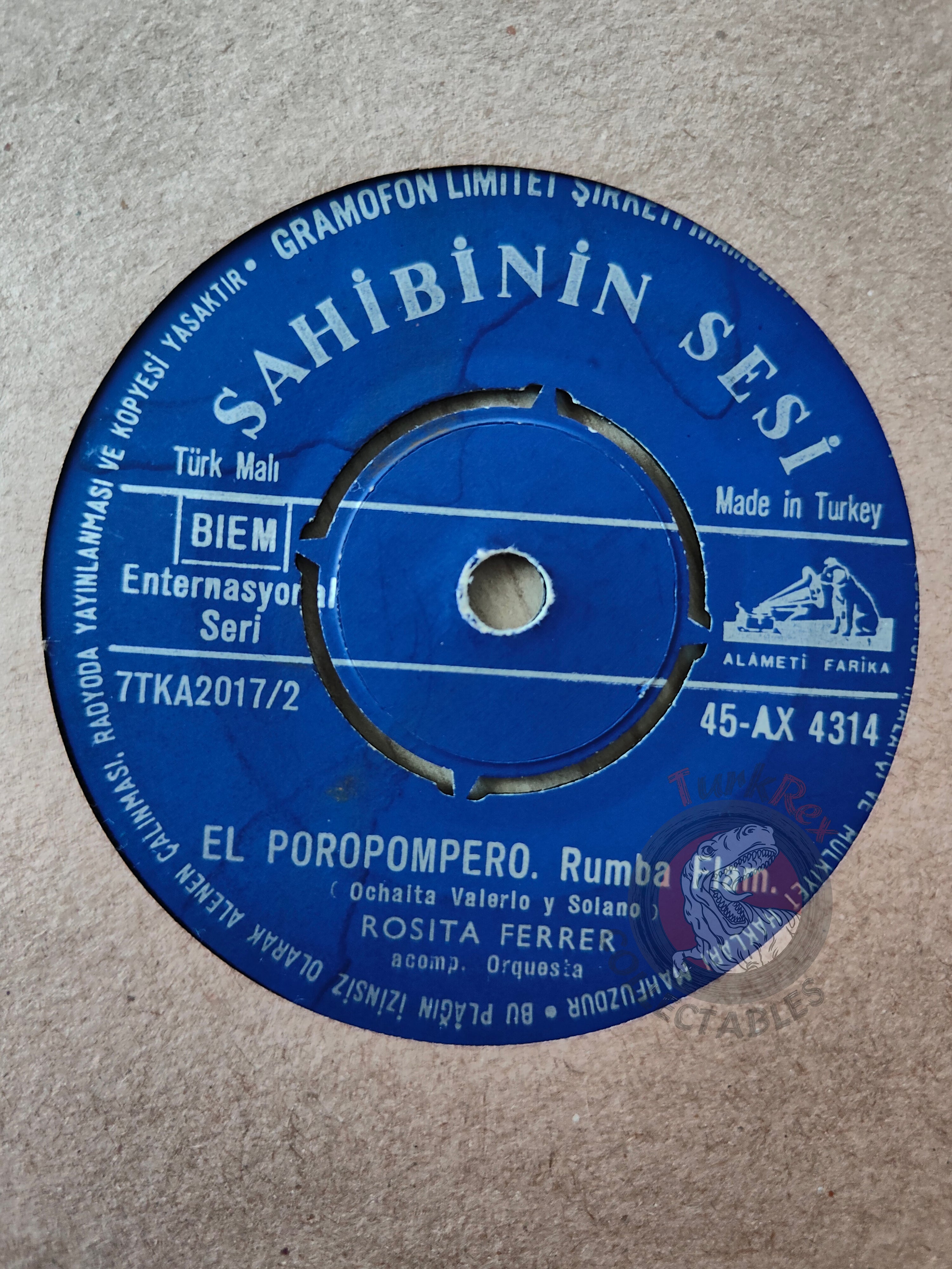 Rosita Ferrer – Lola Veleta 7" Turkish Pressing Vinyl Turkey Edition
