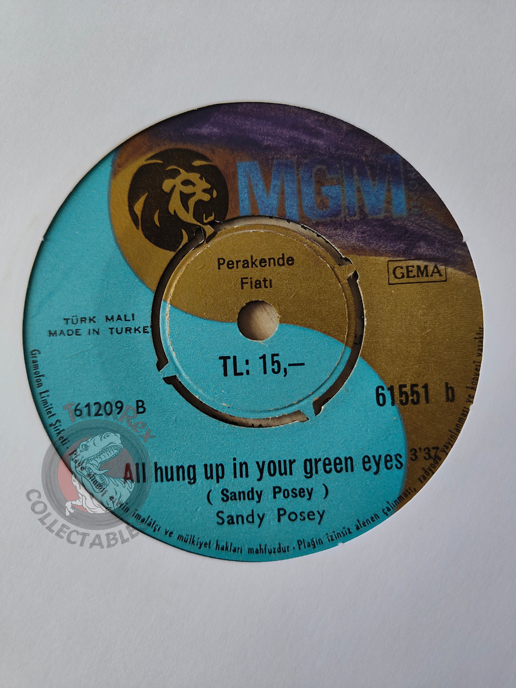 Sandy Posey – Your Conception Of Love 7" Turkish Pressing Vinyl Turkey Edition 2