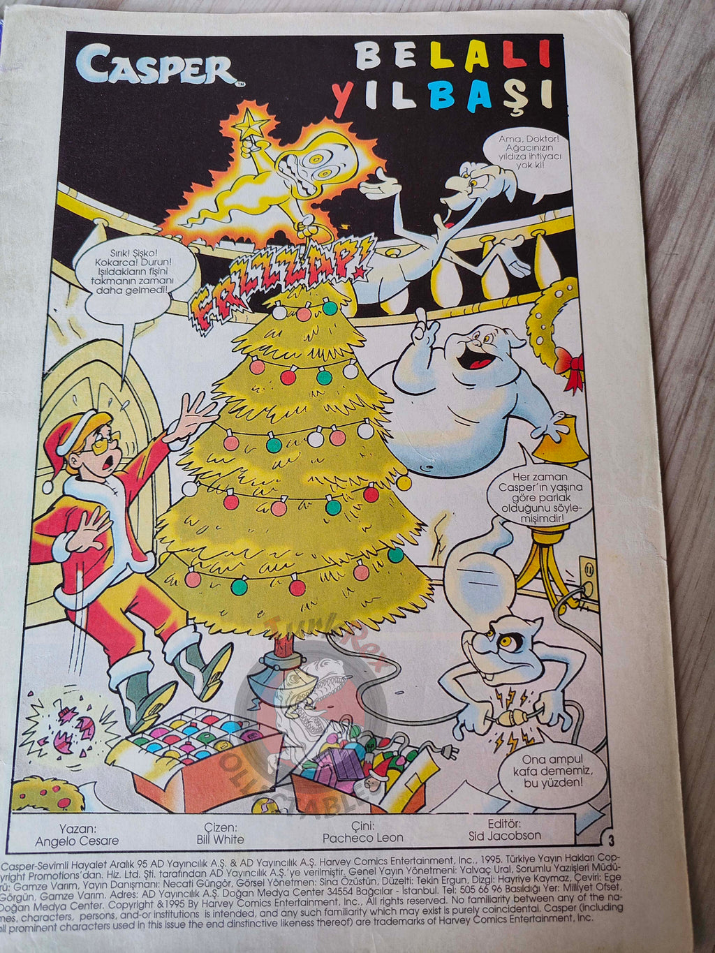 Casper the Friendly Ghost Magazine – Issue #4 1995 Turkish Comic Turkey
