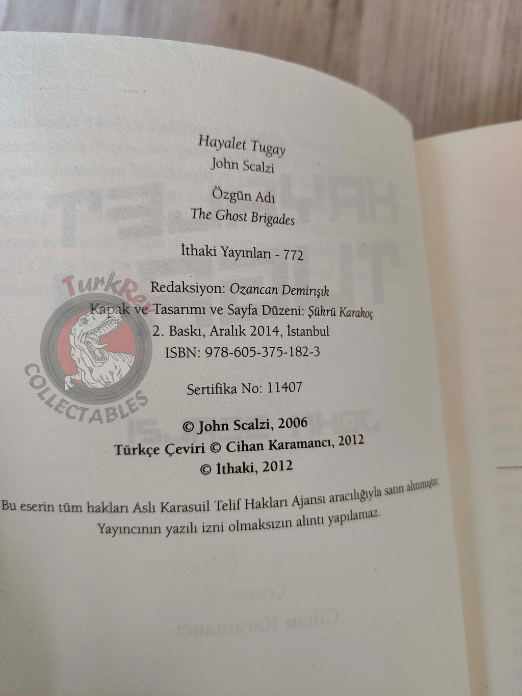 John Scalzi – The Ghost Brigades Turkish Book Turkey Old Man’s War Series