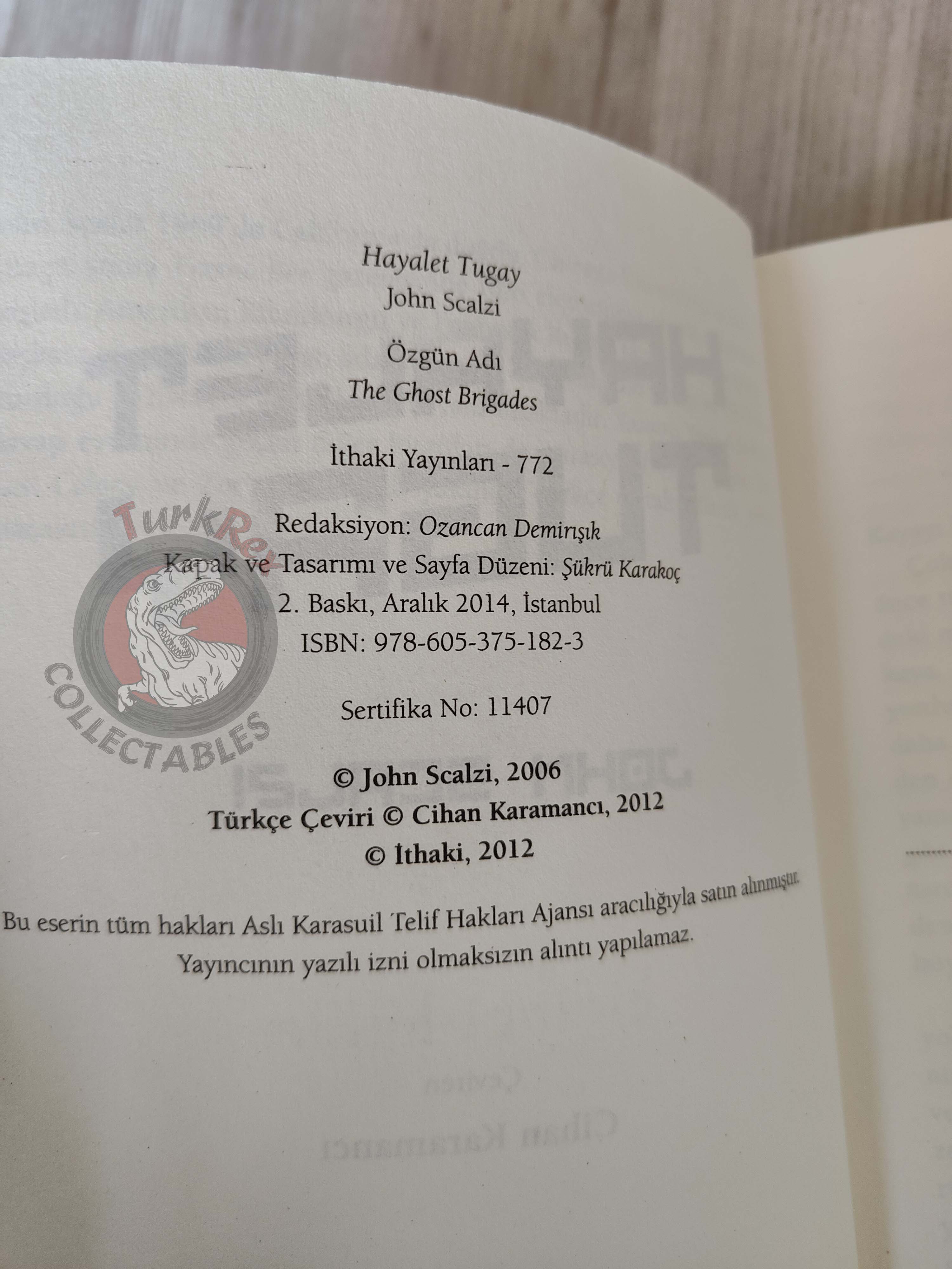 John Scalzi – The Ghost Brigades Turkish Book Turkey Old Man’s War Series