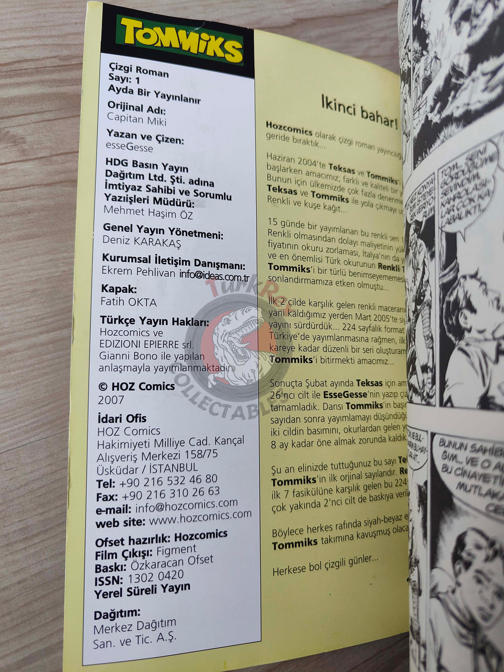 Capitan Miki #1 Il Ranger del Nevada Turkish Comic Turkey EsseGesse 2007