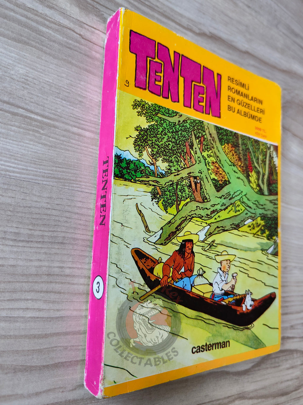 Tintin – Tintin In Tibet & The Castafiore Emerald late 1980s Turkish Edition Comic Turkey
