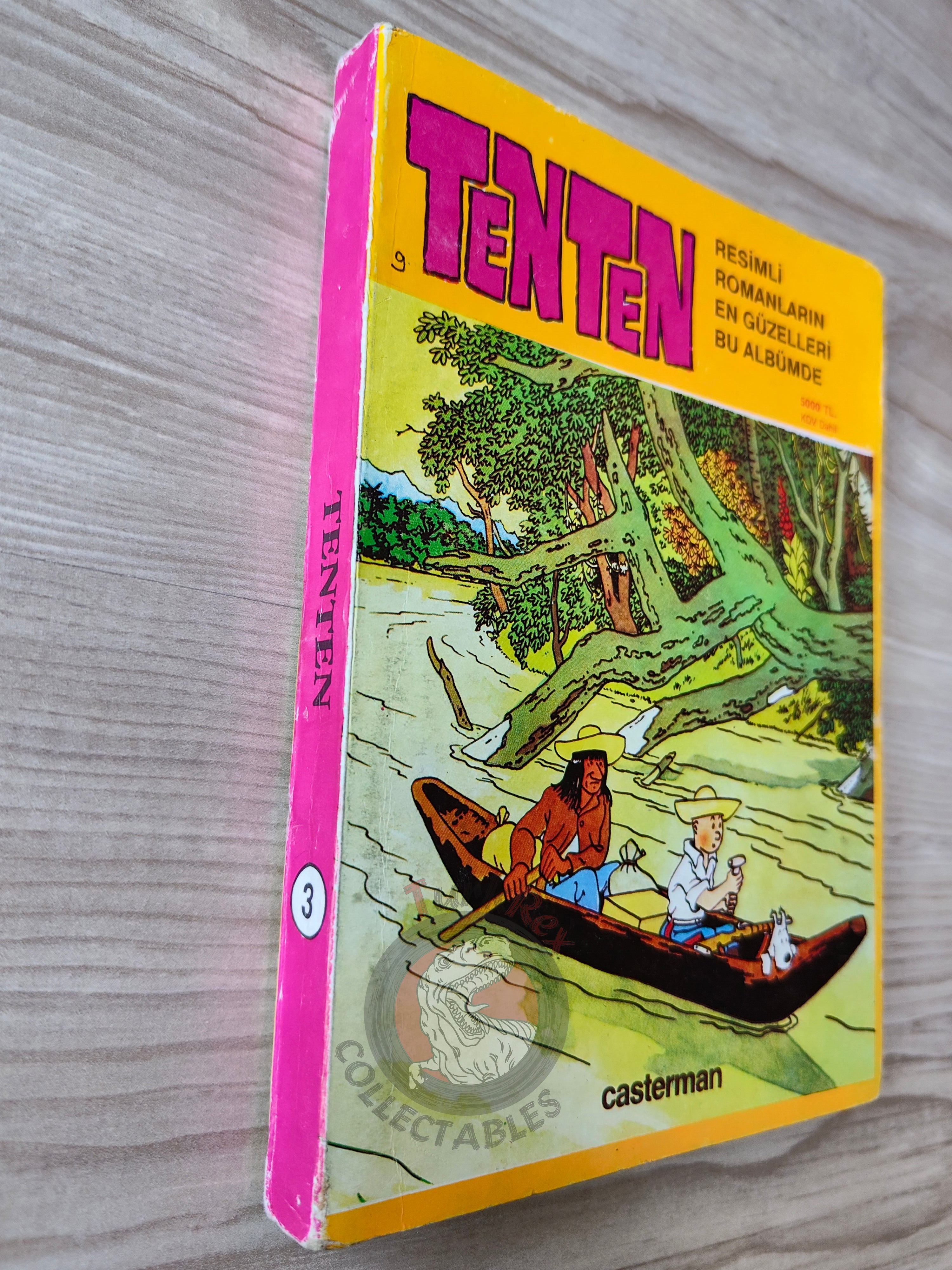 Tintin – Tintin In Tibet & The Castafiore Emerald late 1980s Turkish Edition Comic Turkey