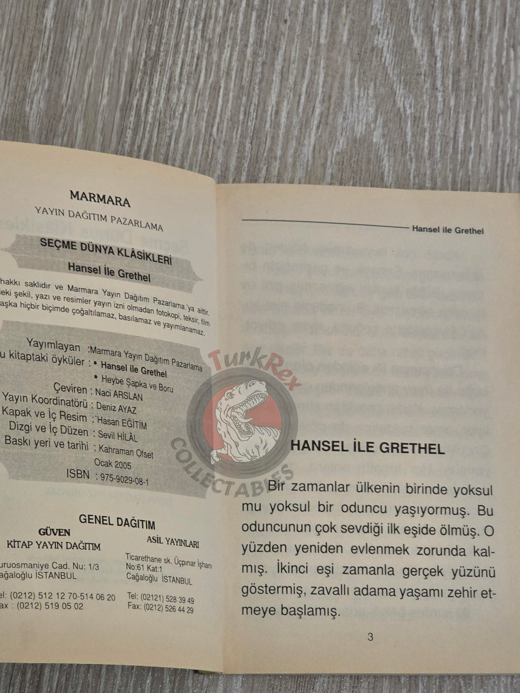 Grimm Brothers –  Hansel and Gretel 2005 Turkish Book Turkey Illustrated