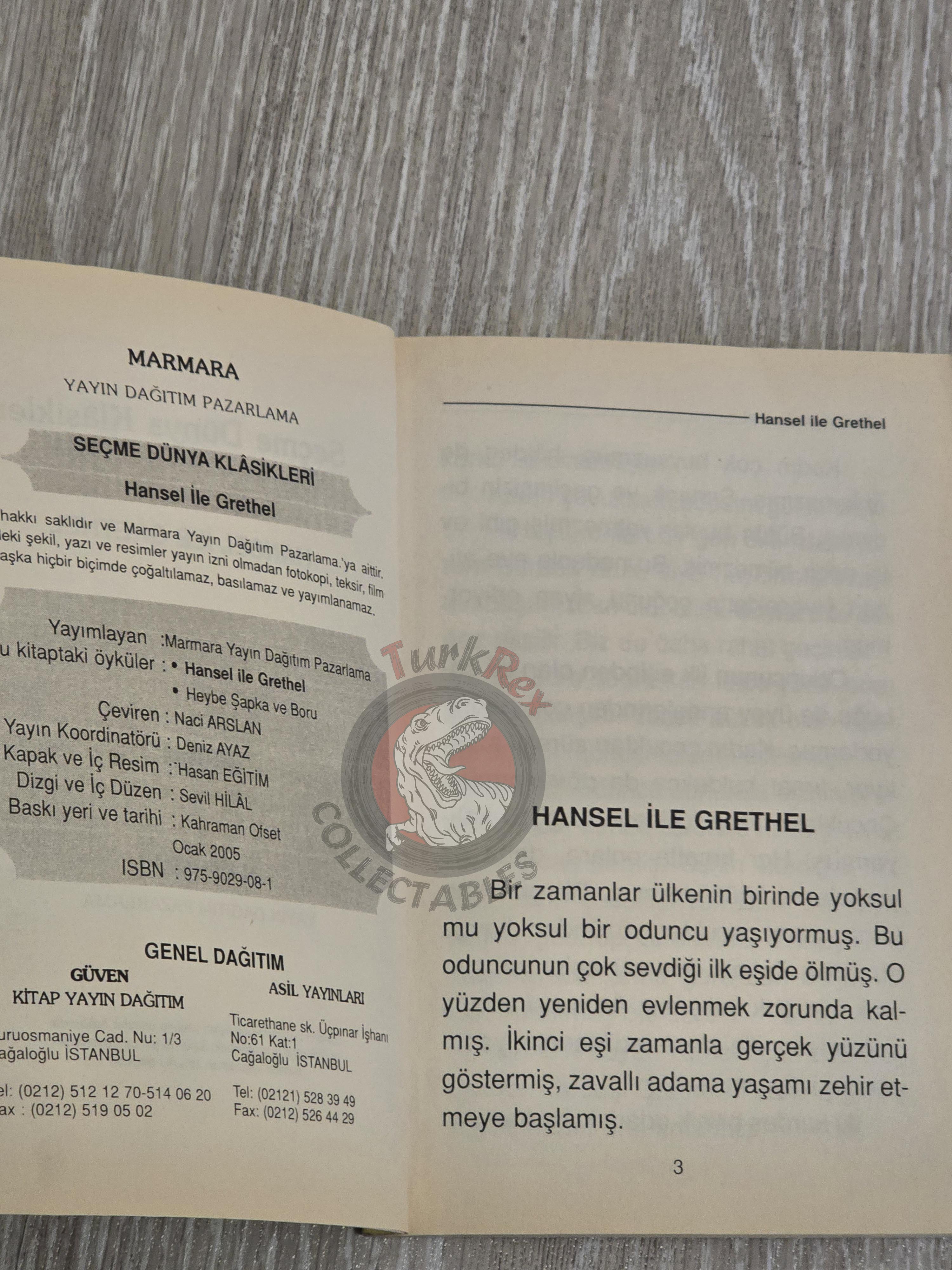 Grimm Brothers –  Hansel and Gretel 2005 Turkish Book Turkey Illustrated