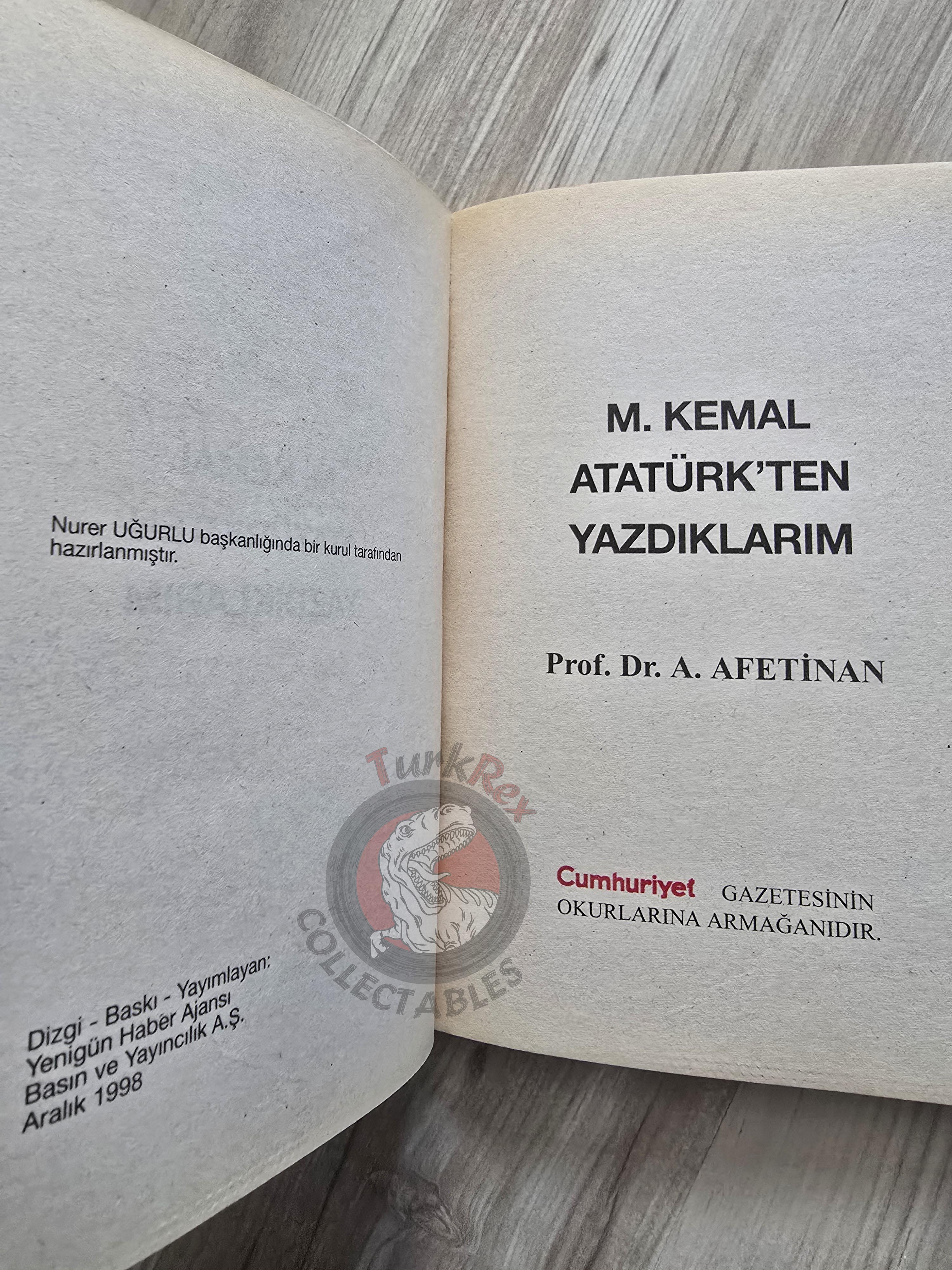 Afet İnan – What I Wrote from M. Kemal Atatürk 1998 Turkish Book Turkey