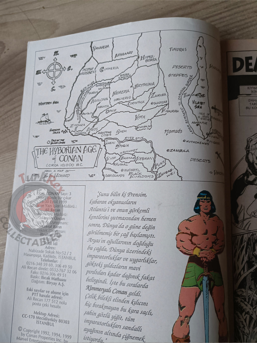 Kral Conan #3 The Savage Sword of #201 #47 Turkish Comic Turkey #201