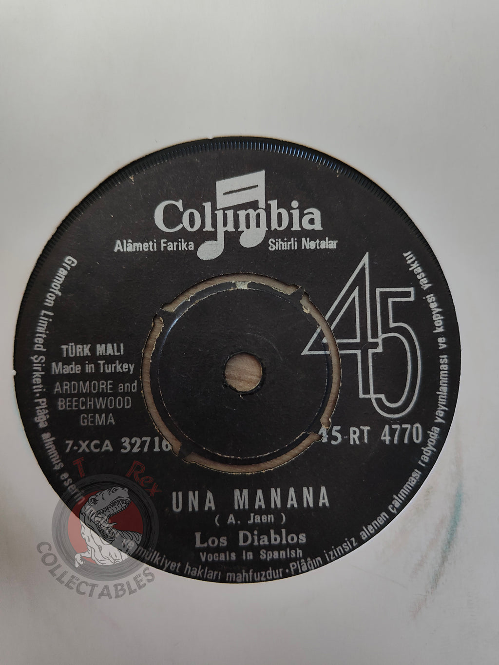 Los Diablos – Dancing In The Sun 7" Turkish Pressing Vinyl Turkey Edition