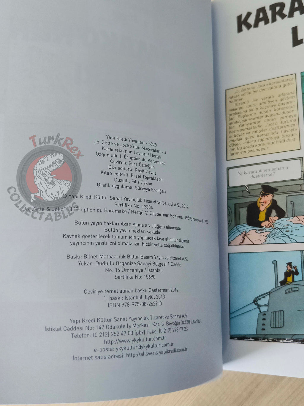 Jo, Zette and Jocko – The Secret Ray Turkish Comic Turkey Herge