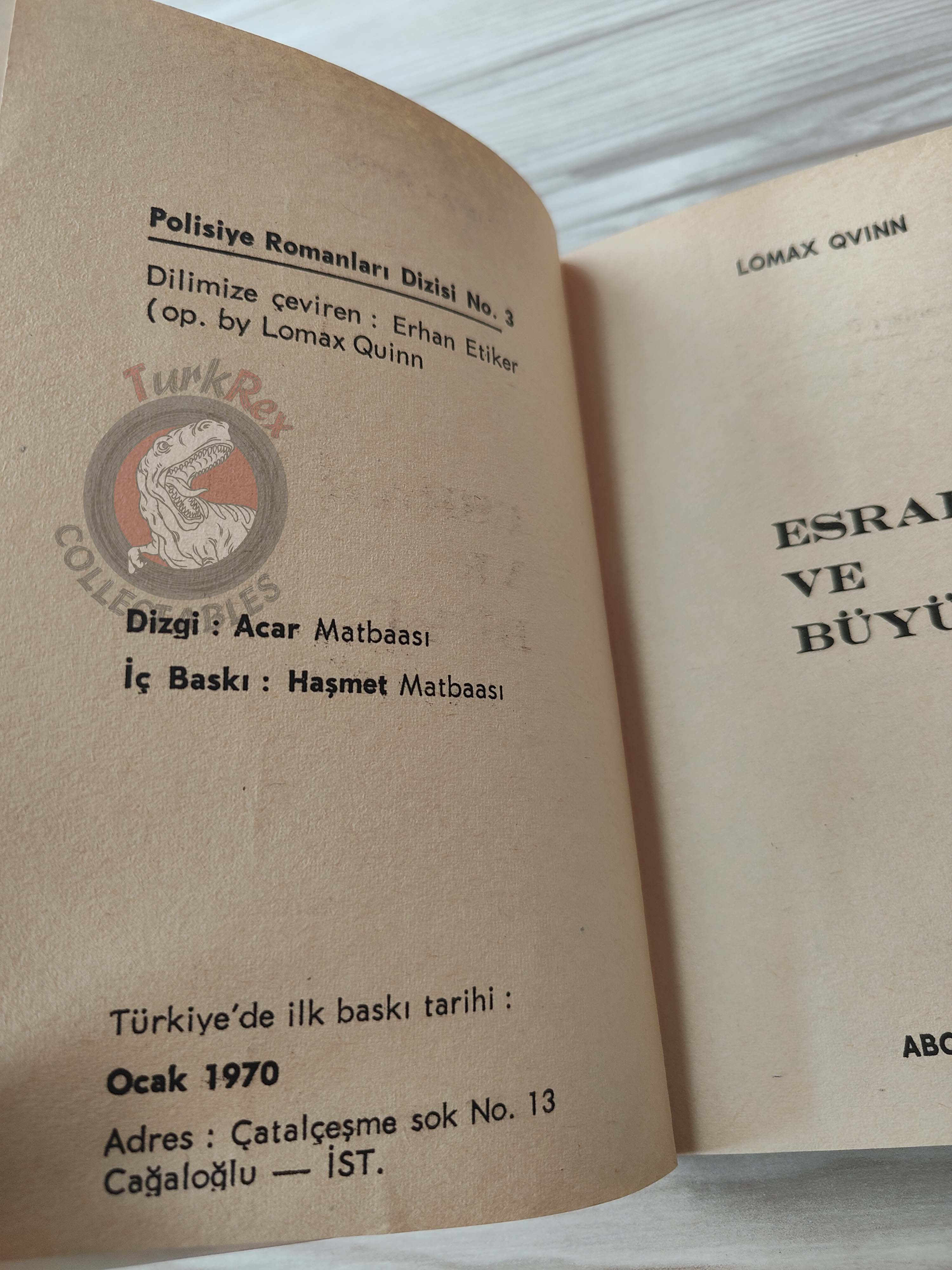 Lomax Quinn – Jack Brown #3 1970 Turkish Book Turkey