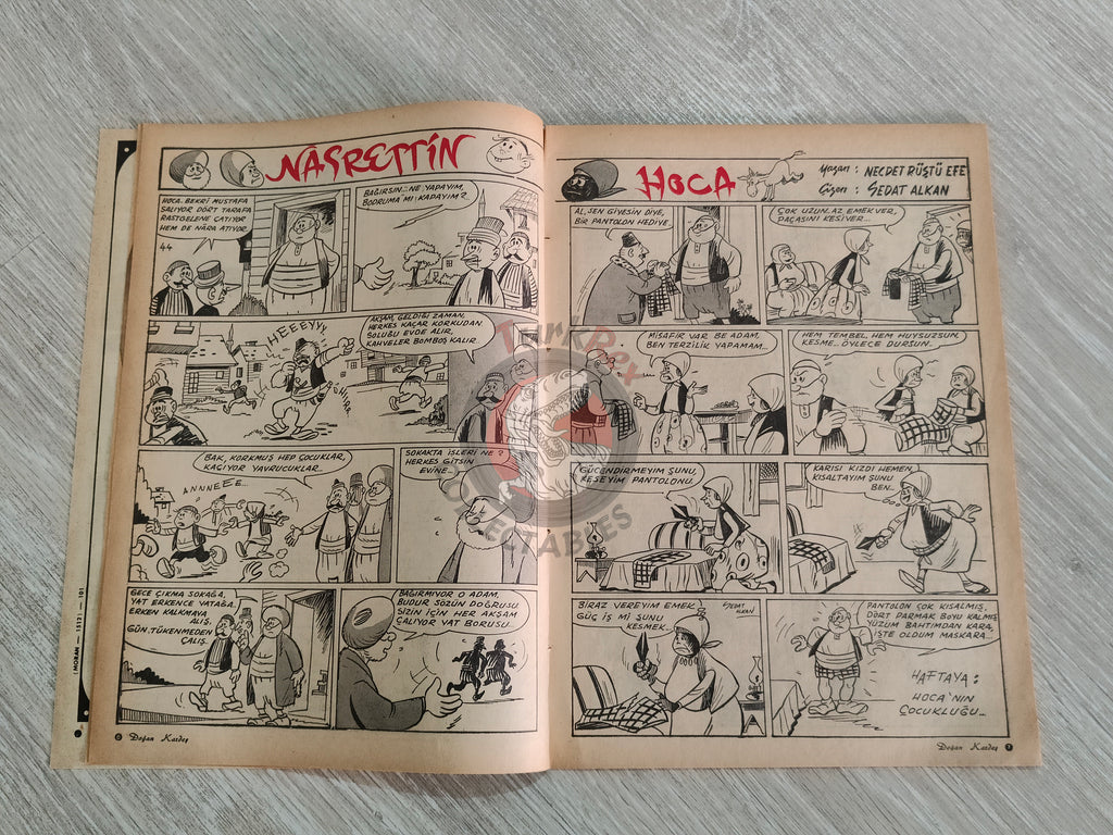 Doğan Kardeş 1968 Magazine #96 Turkish Comic Turkey Zero X, Tarzan, Dennis the Menace
