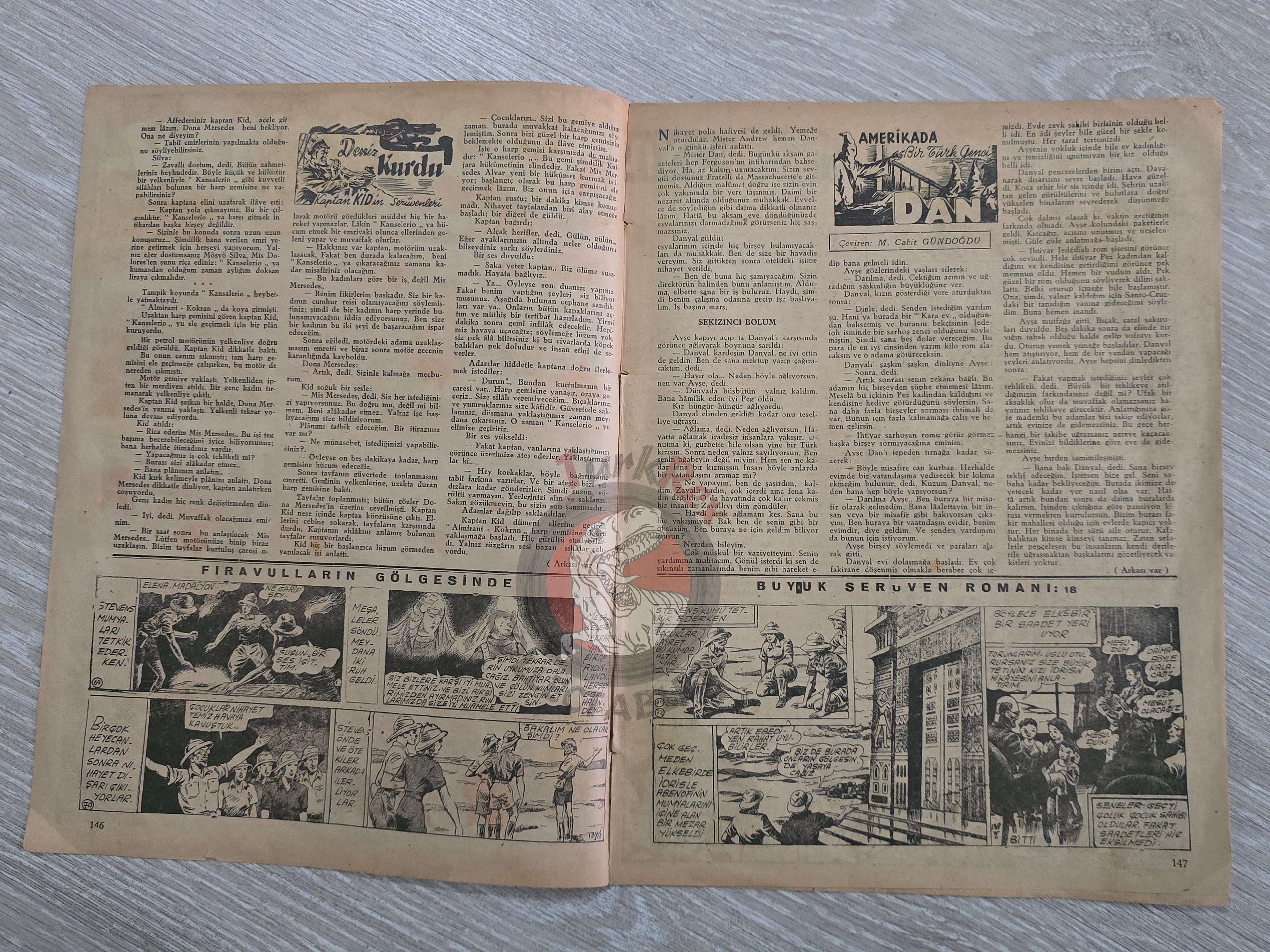 1001 Roman #139 1942 Turkish Comic Turkey Phantom Mandrake King of the Royal Mounted