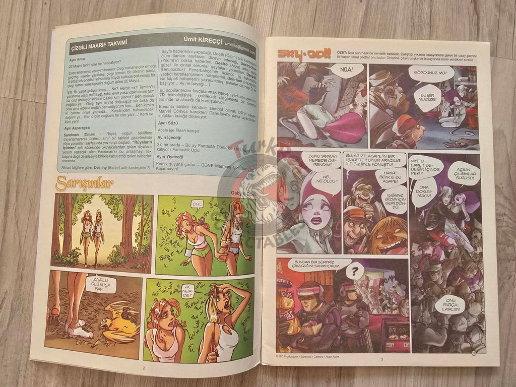 Hipnoz 2011 Batman and Joker Turkish Comic Mag Turkey Barber Kenan Conan Blondes by Gaby and Dzack