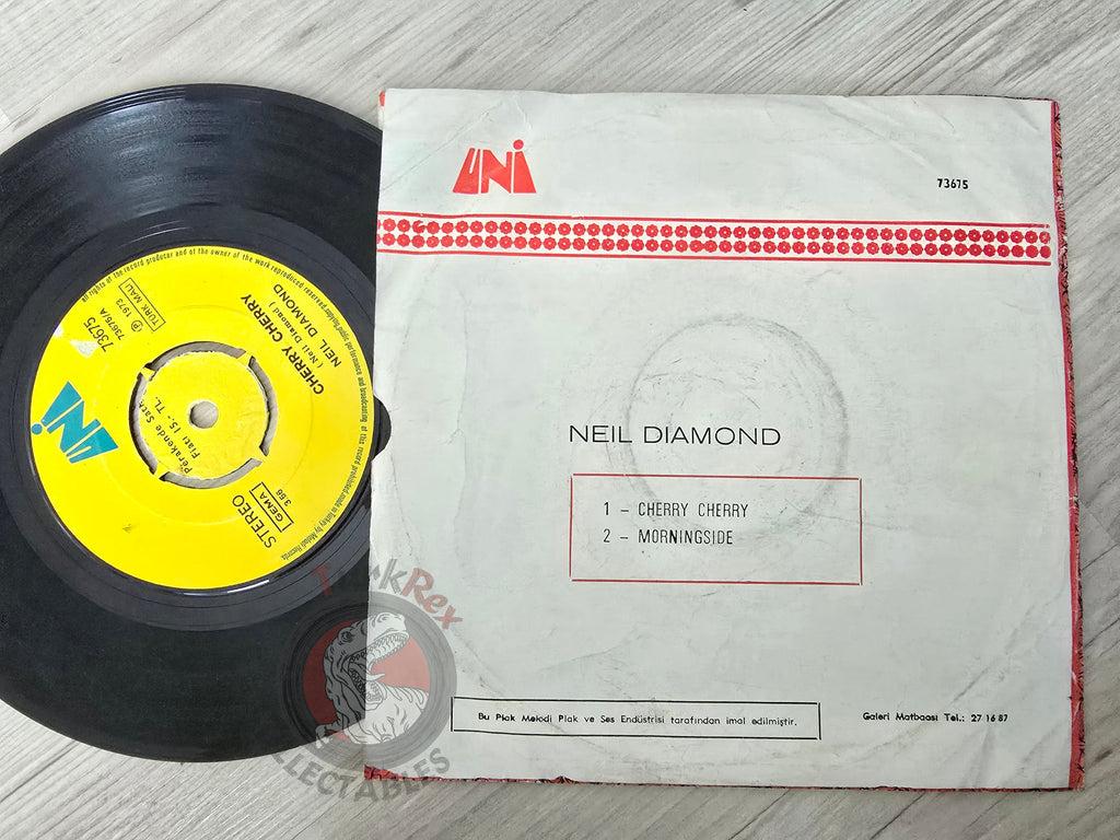 Neil Diamond – Cherry, Cherry 7" Turkish Pressing Vinyl Turkey Edition