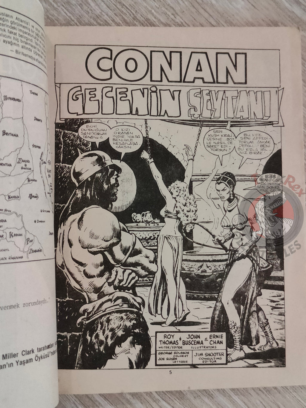 Conan #45 Conan the Barbarian #107 - #110 Turkish Comic Turkey