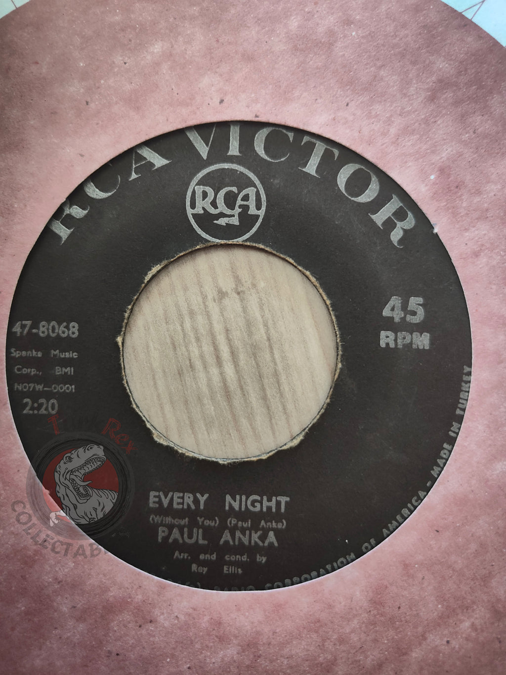 Paul Anka – Every Night 7" Turkish Pressing Vinyl Turkey Edition