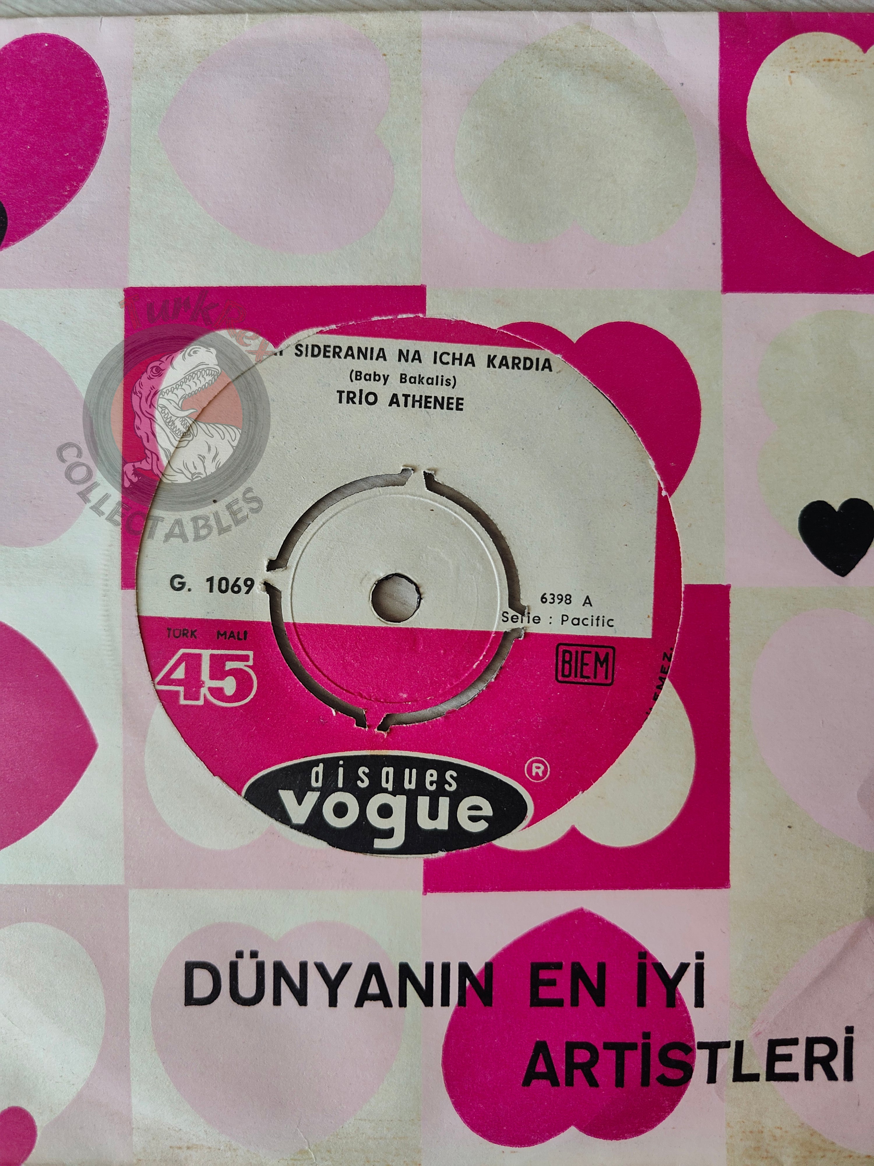 Trio Athénée – Opa Opa 7" Turkish Pressing Vinyl Turkey Edition