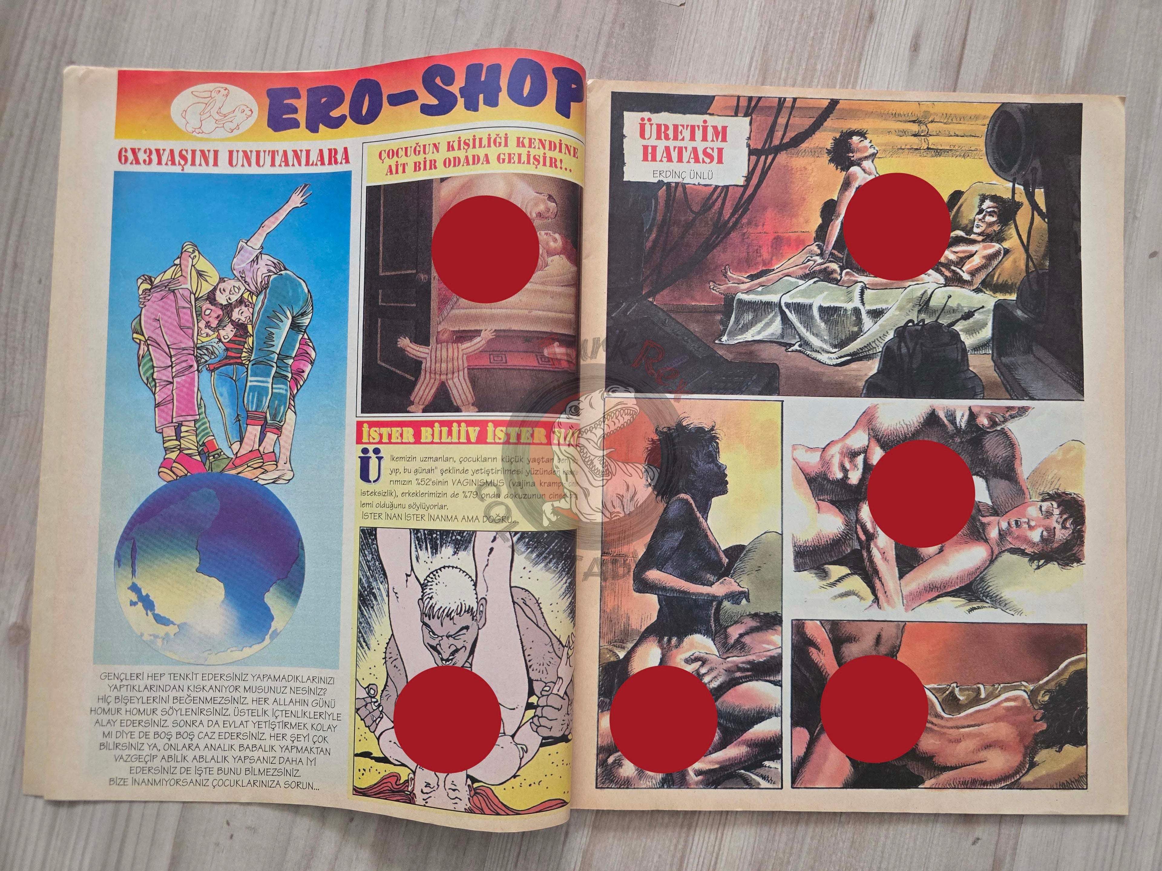 Eroskop #8 1993 Turkish Comic Turkey Erotic Mag La Contessa Rossa Georges Pichard