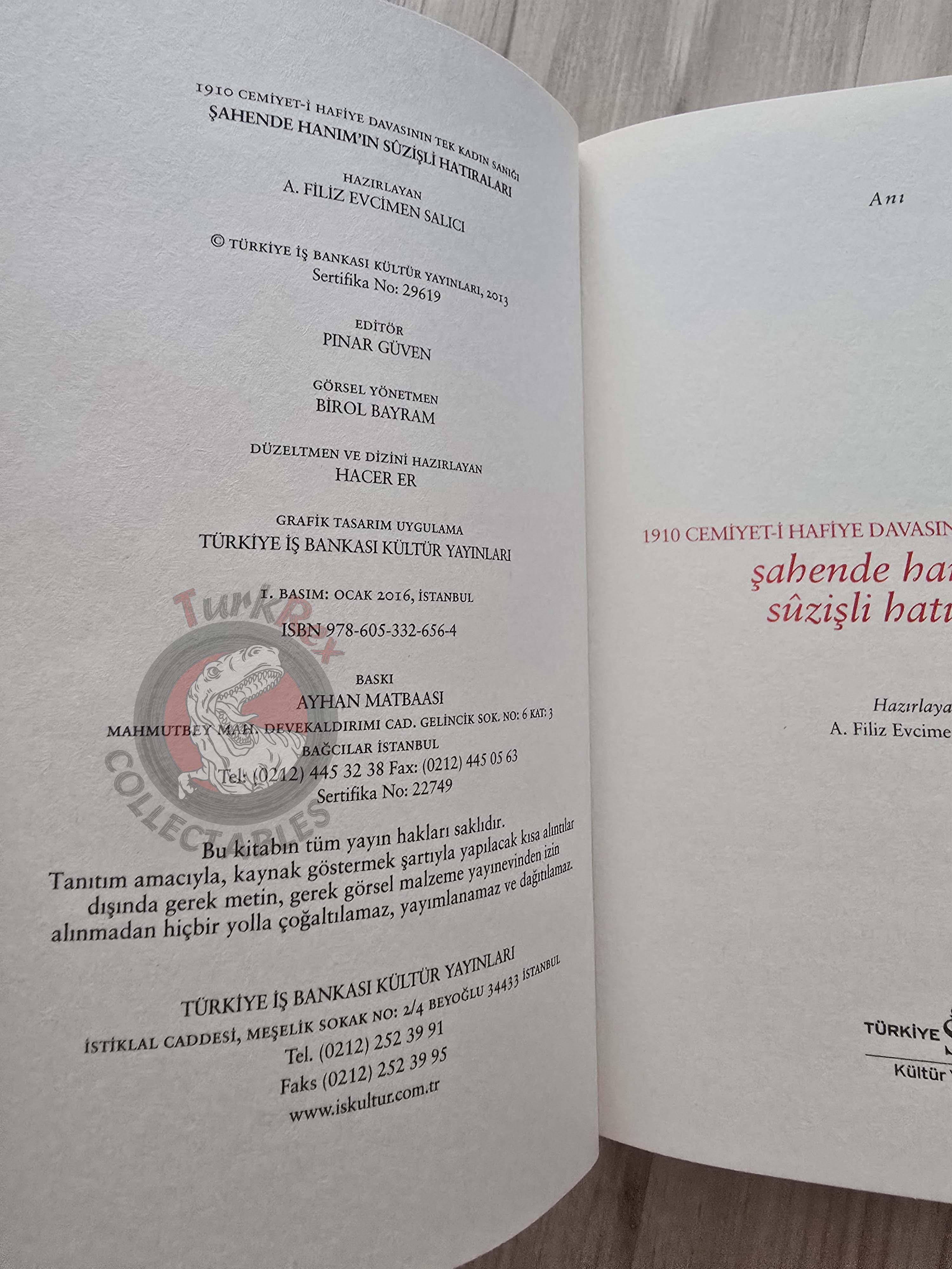 The Only Female Defendant of the 1910 Secret Society Case 2016 Turkish Book Turkey
