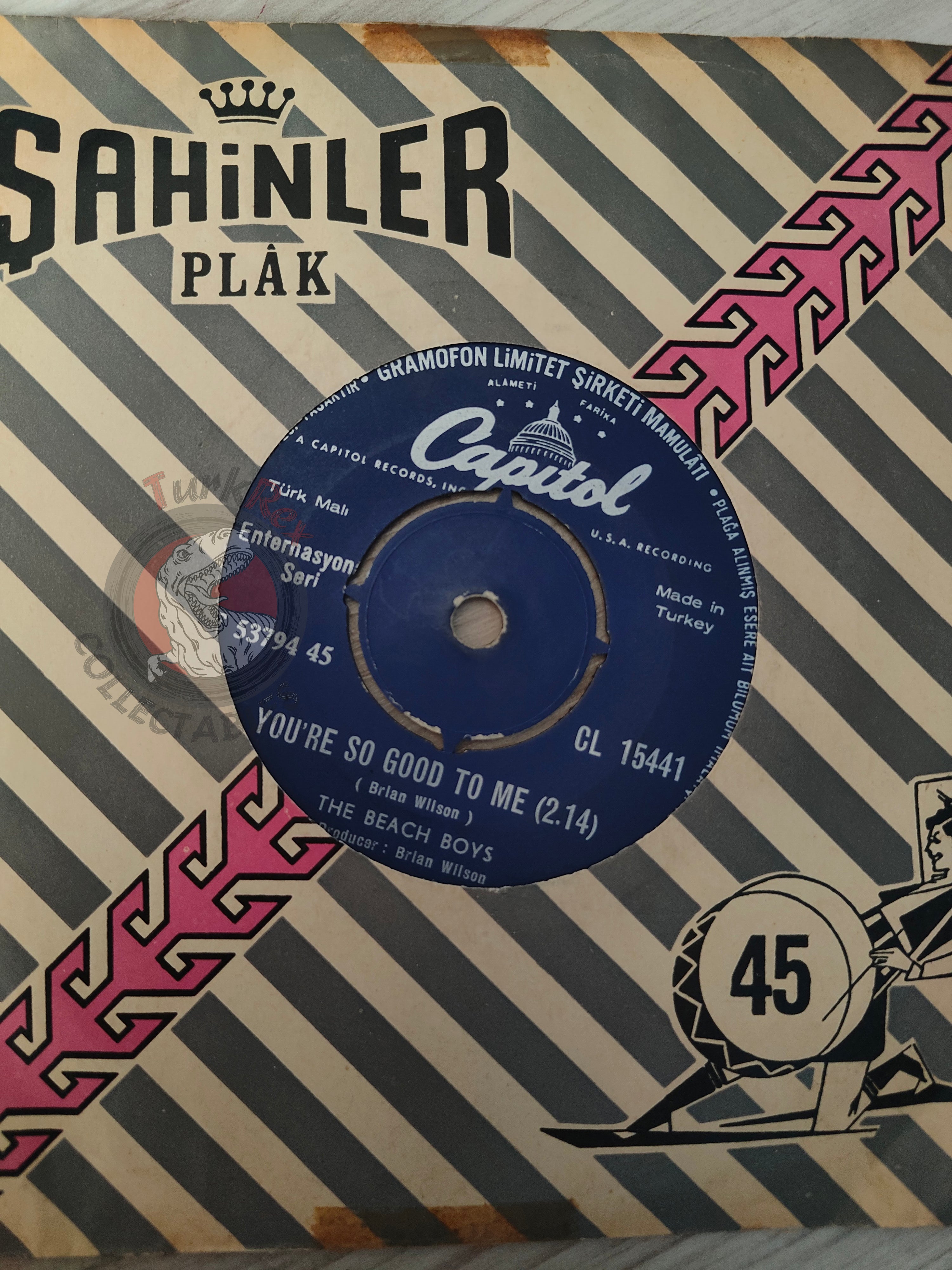 The Beach Boys – Sloop John B 7" Turkish Pressing Vinyl Turkey Edition