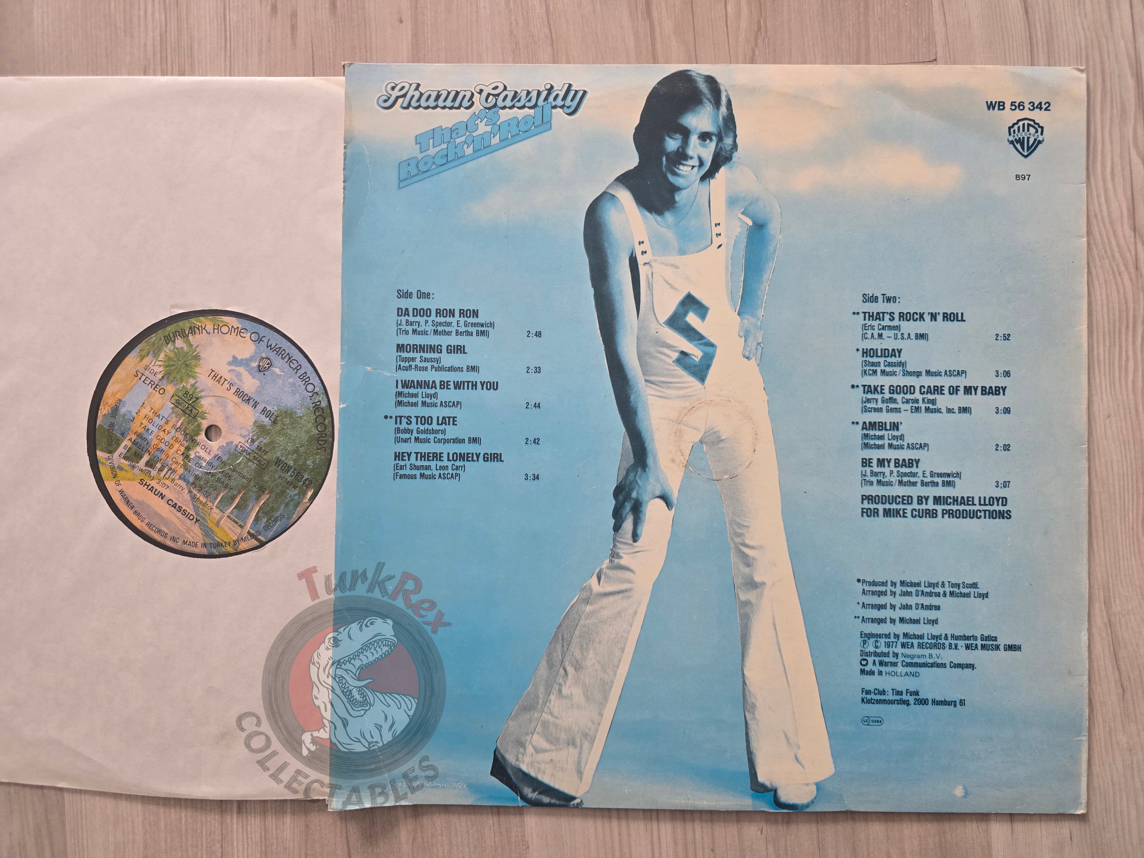 Shaun Cassidy – That's Rock 'N' Roll Turkish Pressing Vinyl Turkey Edition