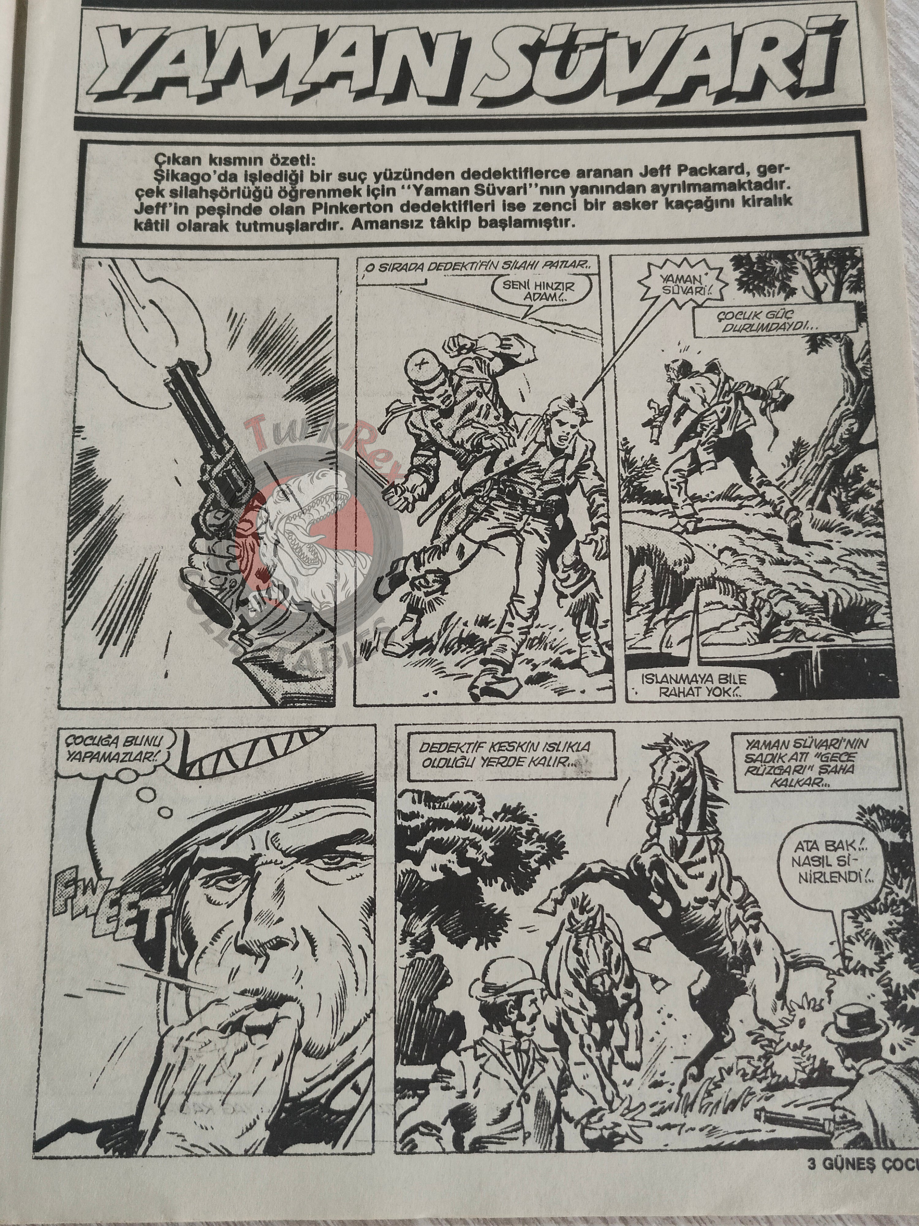 Güneş Çocuk #7 1989 Rawhide Kid, Candy Candy, Pink Panther Turkish Comic Turkey