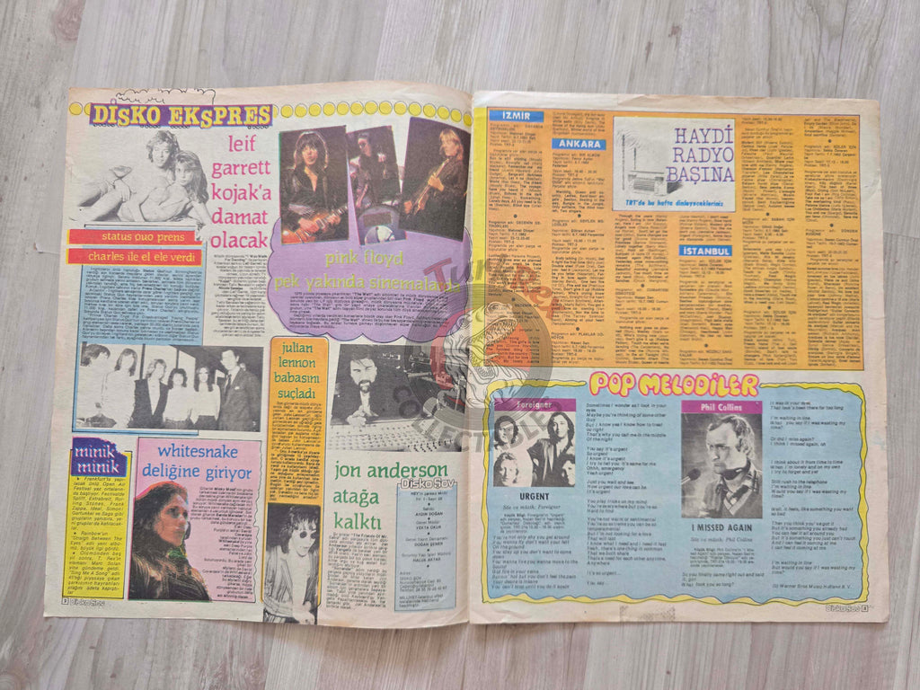 Hey Disko Şov 1982 Kim Wilde Turkish Mag Turkey Elvis Presley Nicole Eurovision Status Quo Whitesnake