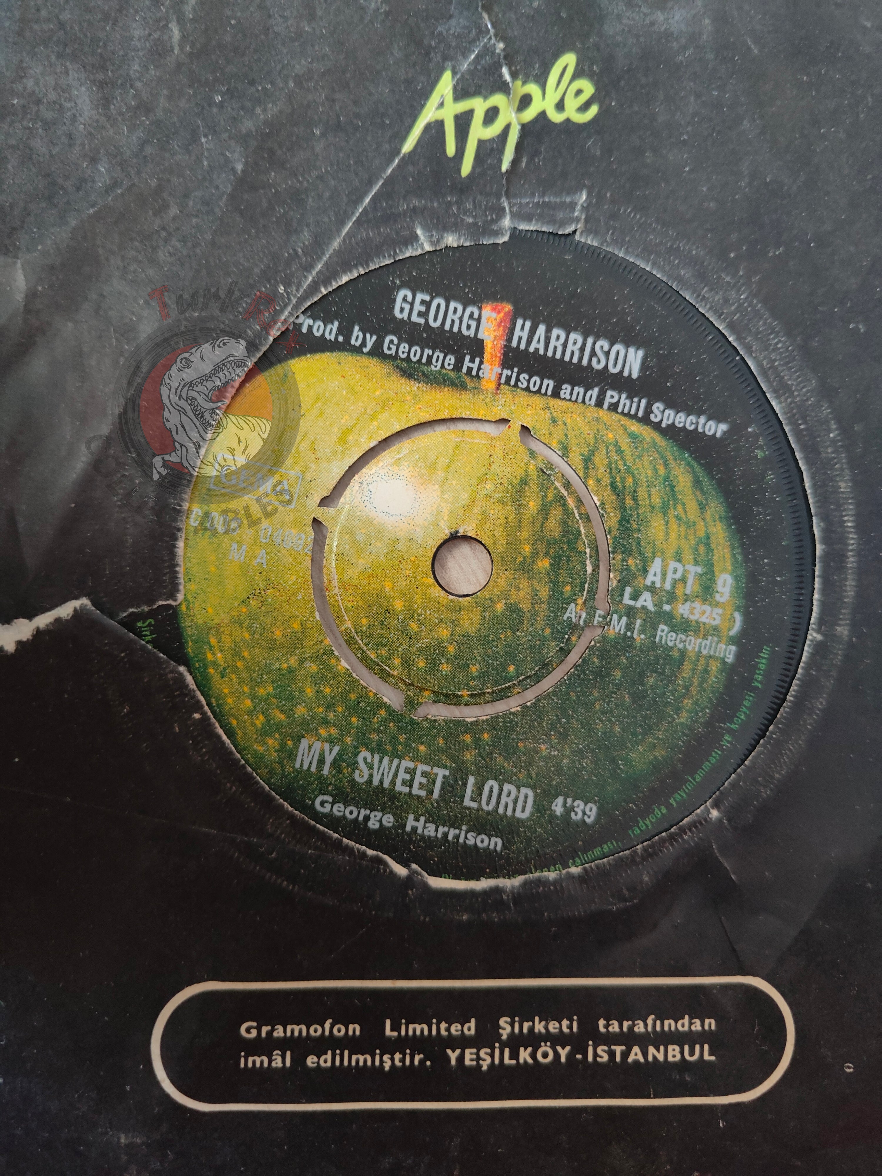 George Harrison – My Sweet Lord 7" Turkish Pressing Vinyl Turkey Edition