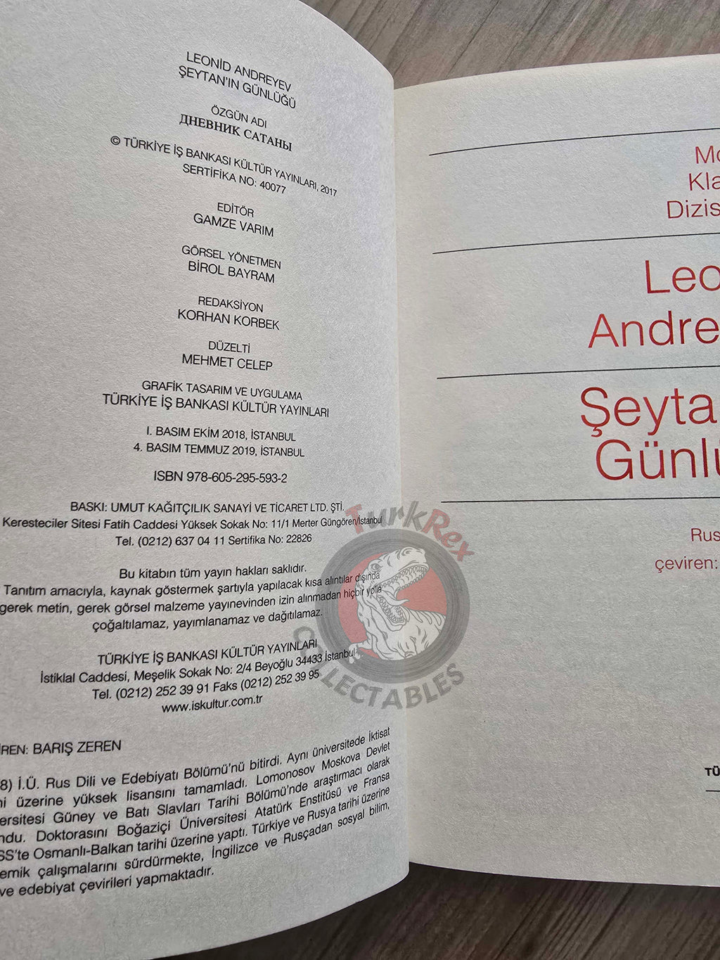 Leonid Andreyev – Satan's Diary 2019 Turkish Book Turkey